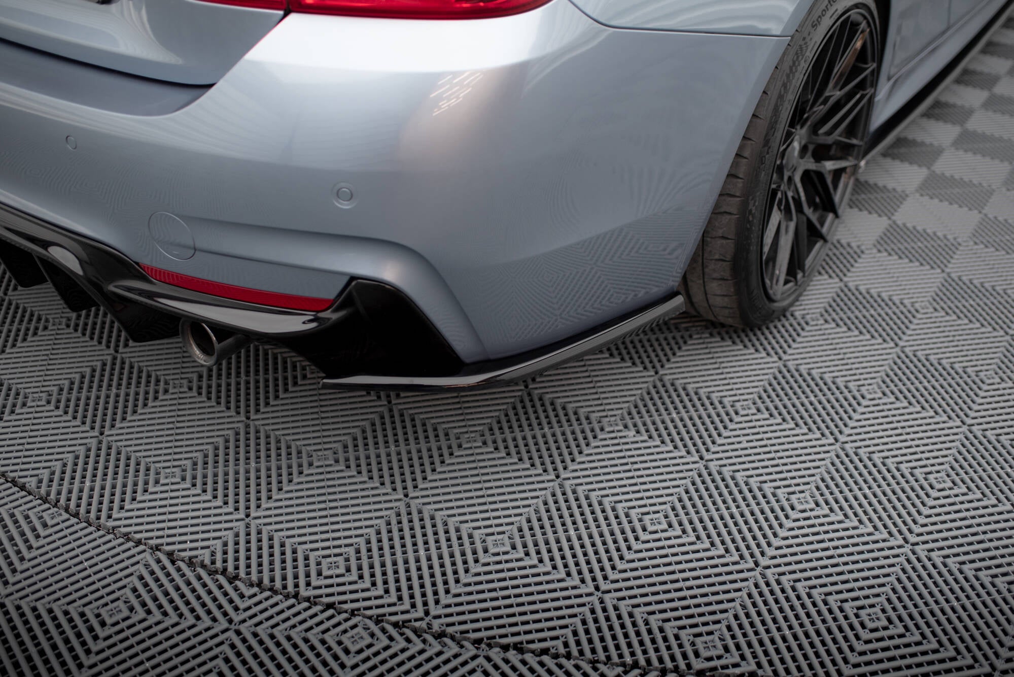 Flaps Heckansatz V4 Diffusor für BMW 4er Coupe M - Paket F32