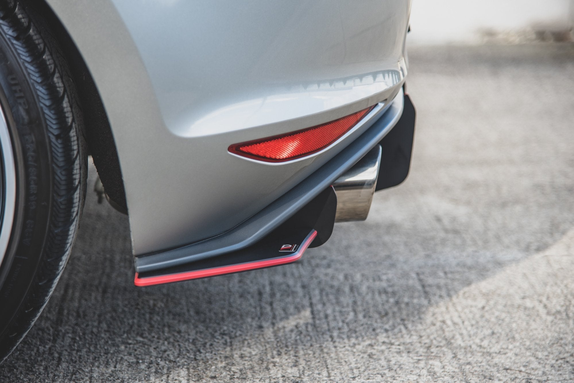 Street Pro Heck Ansatz Flaps Diffusor V1 für L + R VW Golf 7 GTI