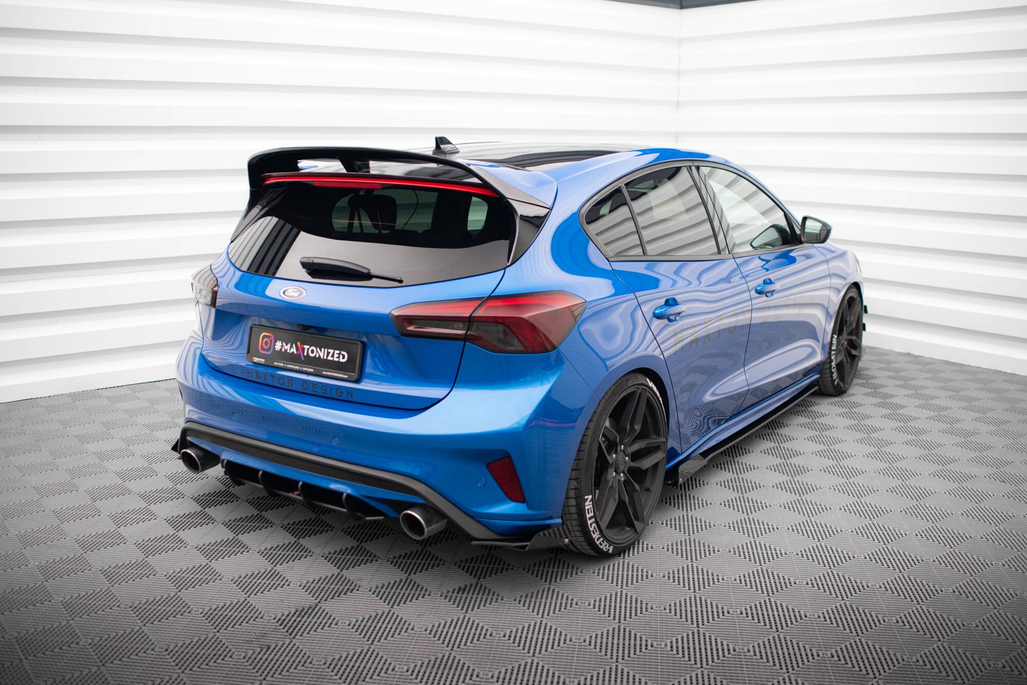 Street Pro Heck Ansatz Flaps Diffusor + Flaps für Ford Focus ST Mk4
