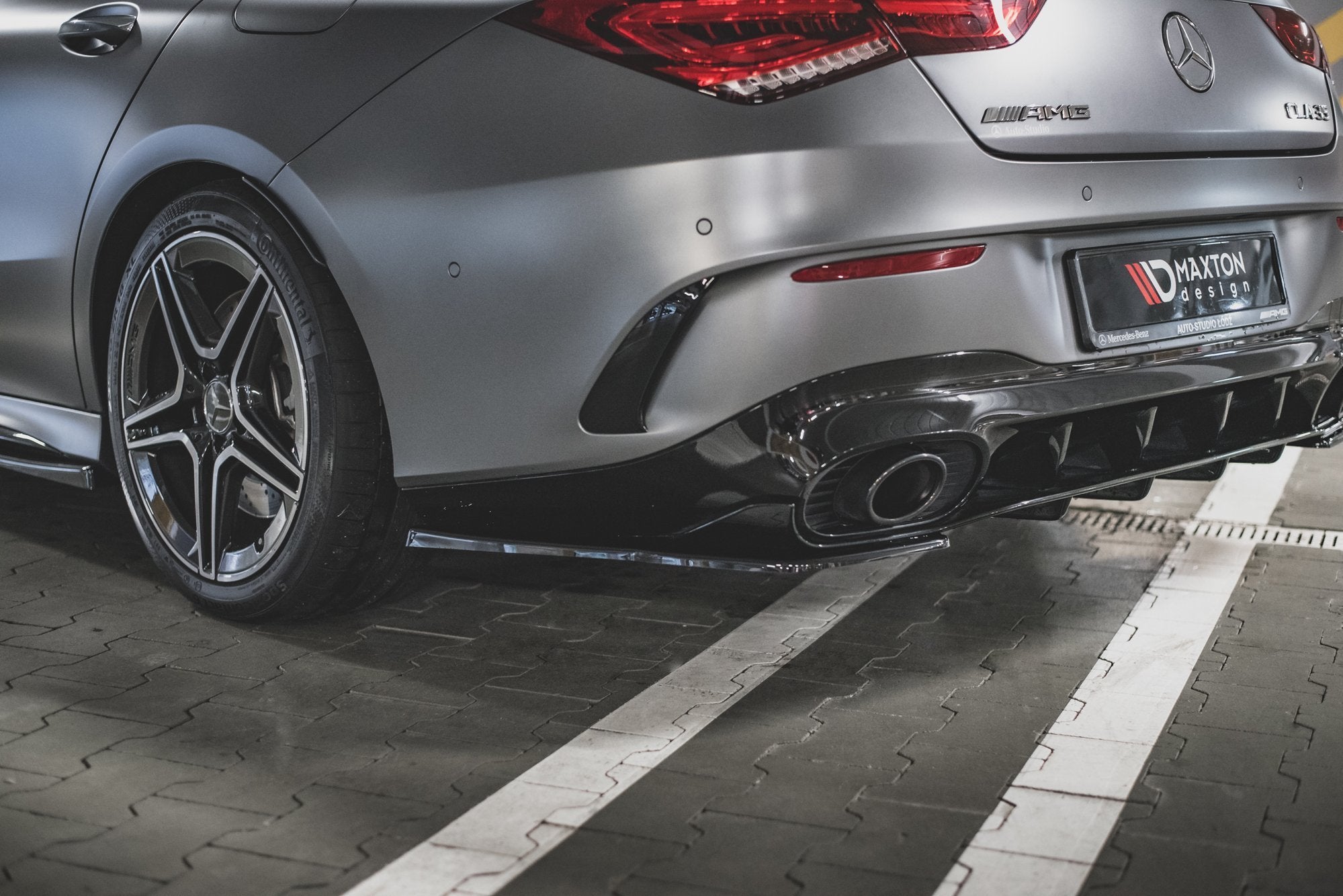 Heck Ansatz Flaps Diffusor für Mercedes-AMG CLA 35 Aero / 45 Aero C118