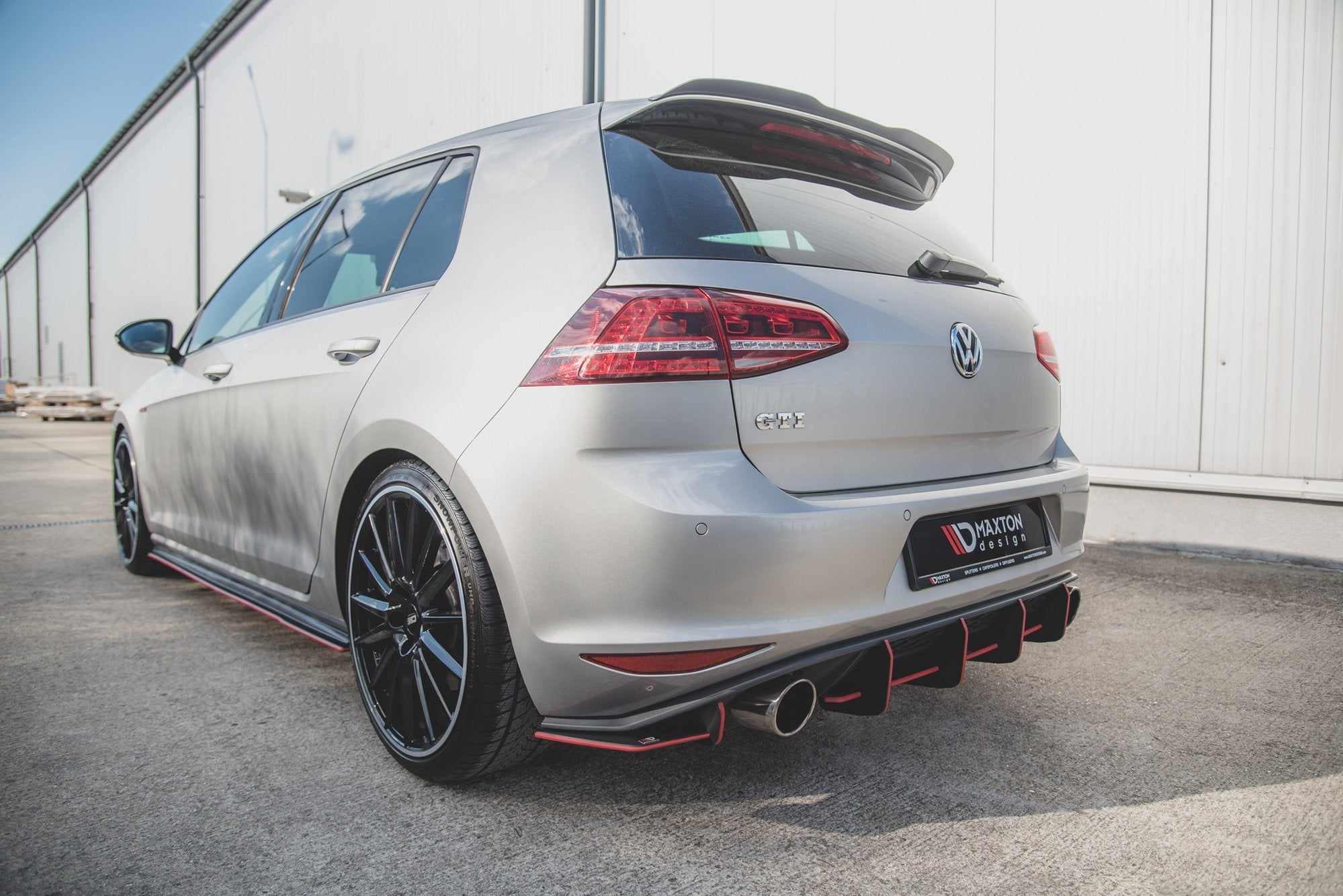 Street Pro Heck Ansatz Flaps Diffusor V1 für L + R VW Golf 7 GTI