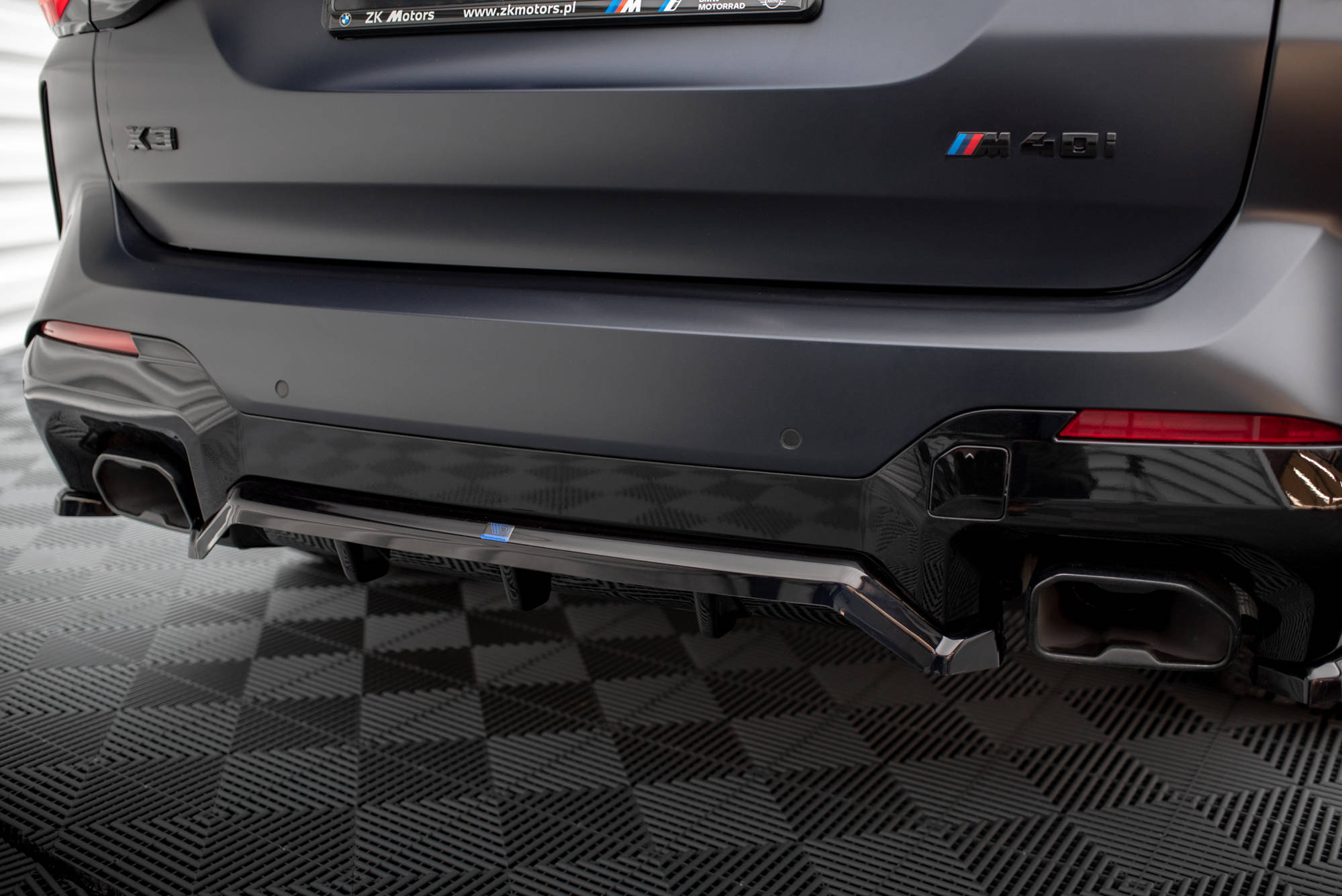 Mittlerer Cup Diffusor DTM Look Heck Ansatz für BMW X3 M-Paket G01 Facelift