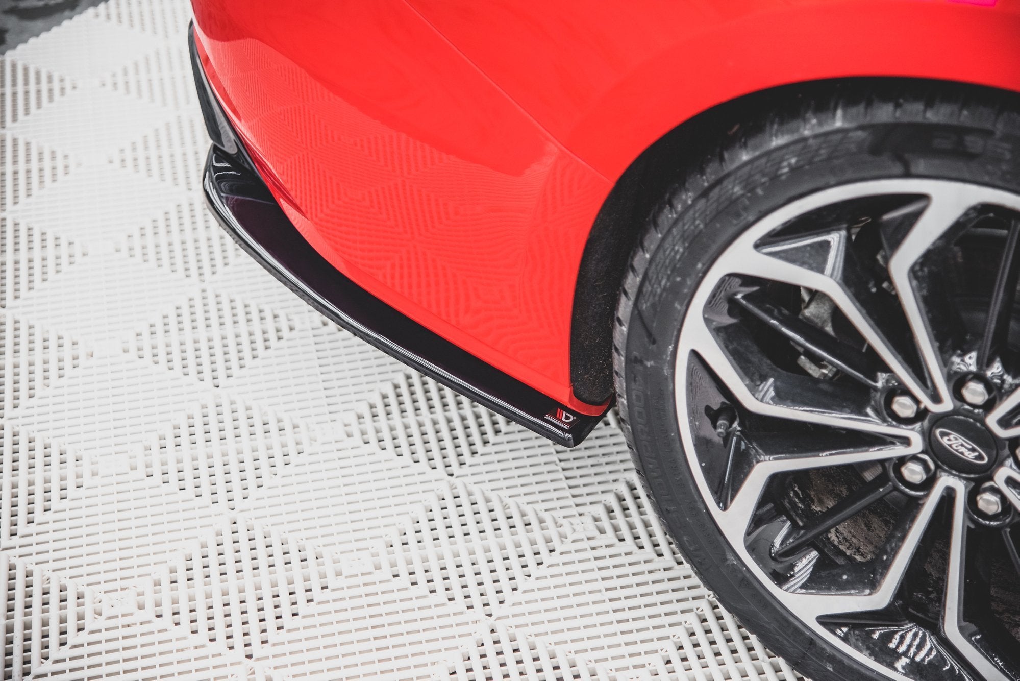 Heck Ansatz Flaps Diffusor V3 für (Für Diffusor ) Ford Focus ST-Line Kombi Mk4