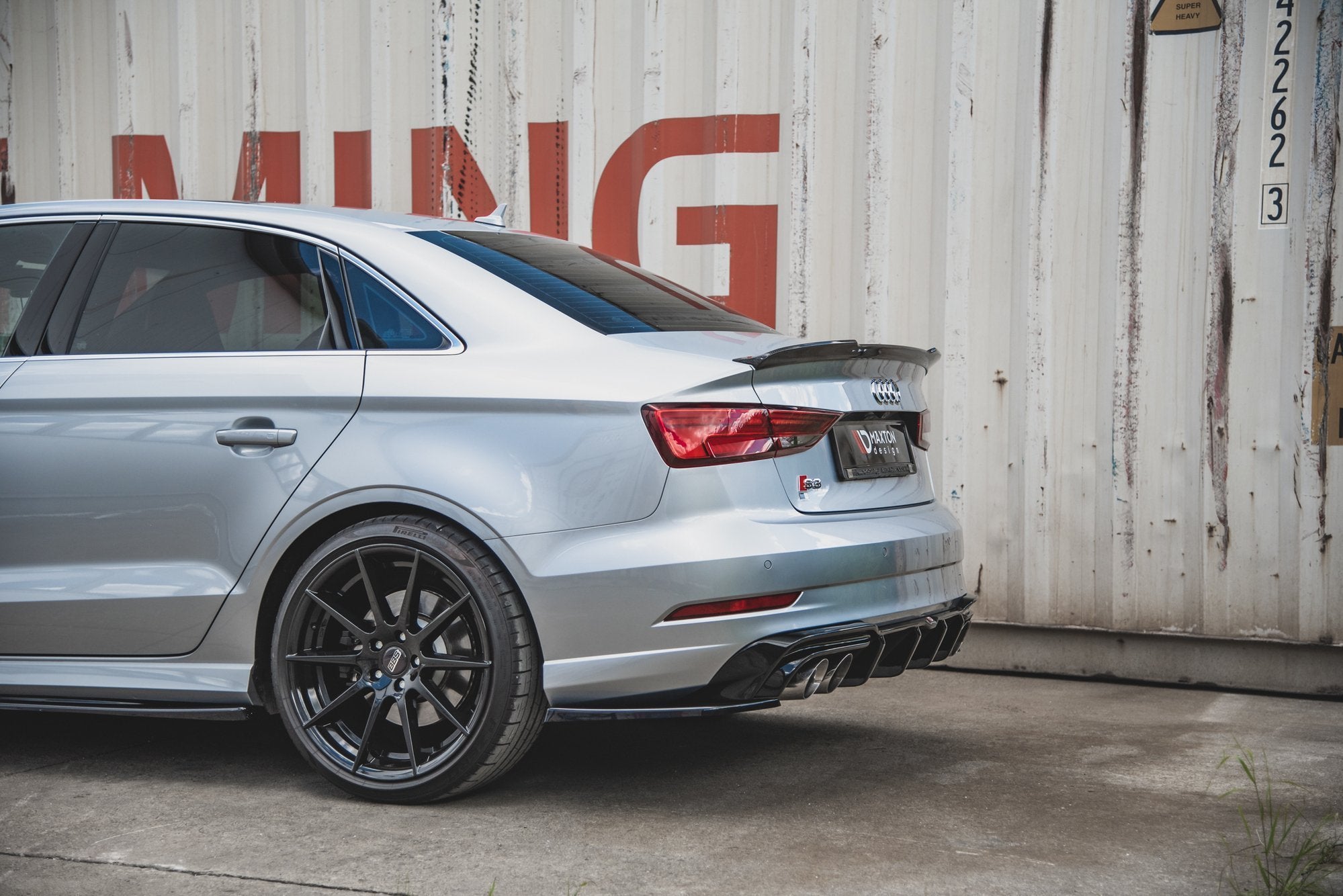 Flaps V2 Heckansatz Flaps Heckansatz für Audi S3 Limousine 8V Facelift
