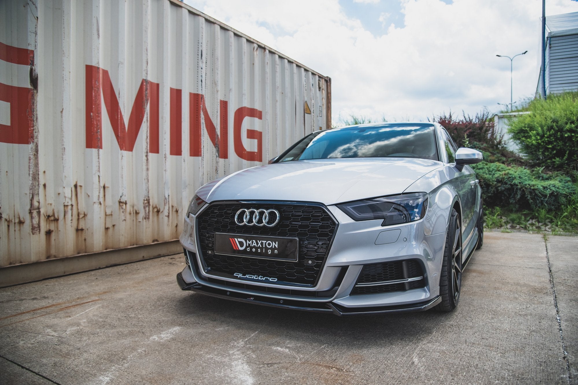 Frontlippe V3 für Audi S3 / A3 S-Line 8V FL Limousine