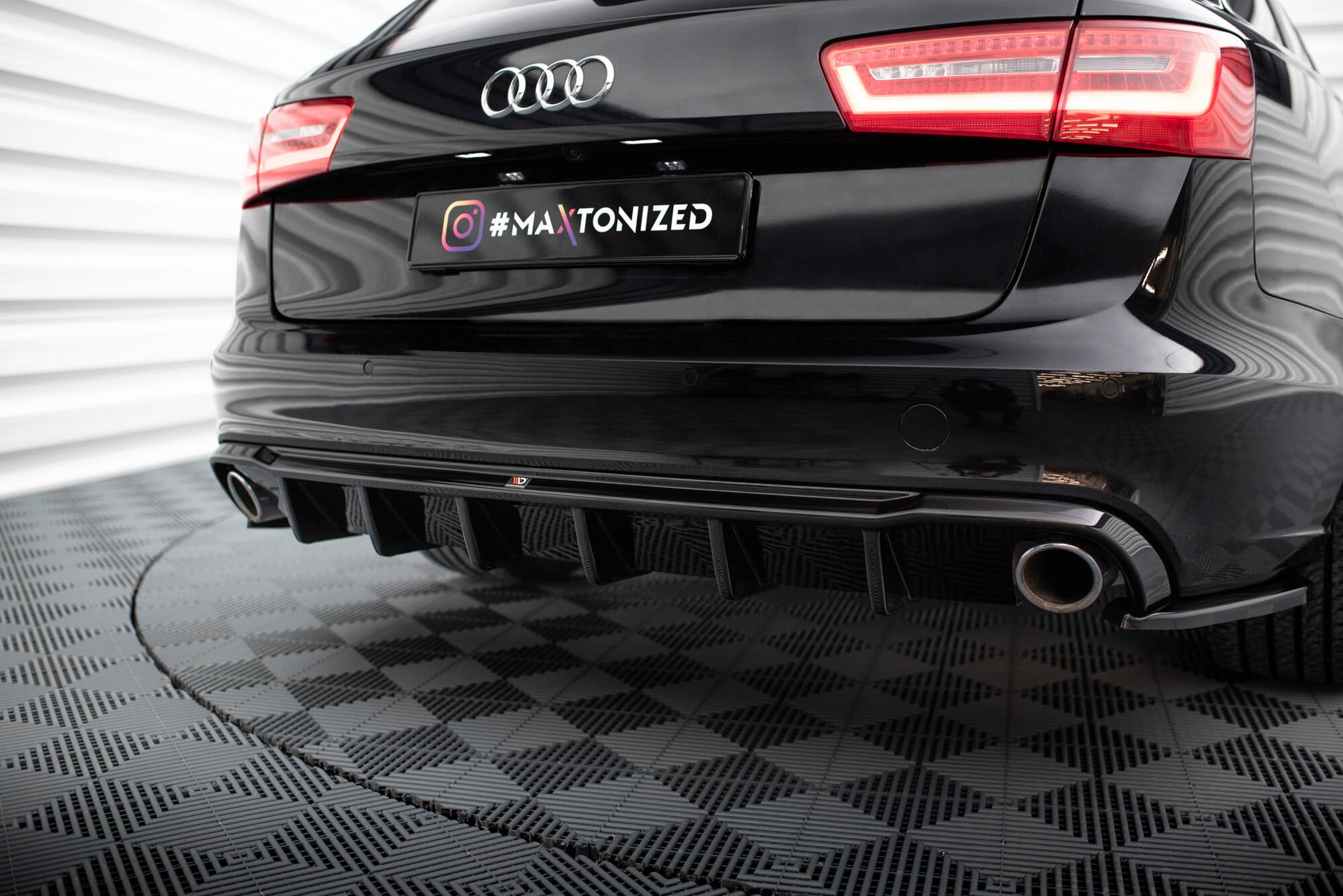 Diffusor Heck Ansatz für Audi A6 Limousine / Avant C7