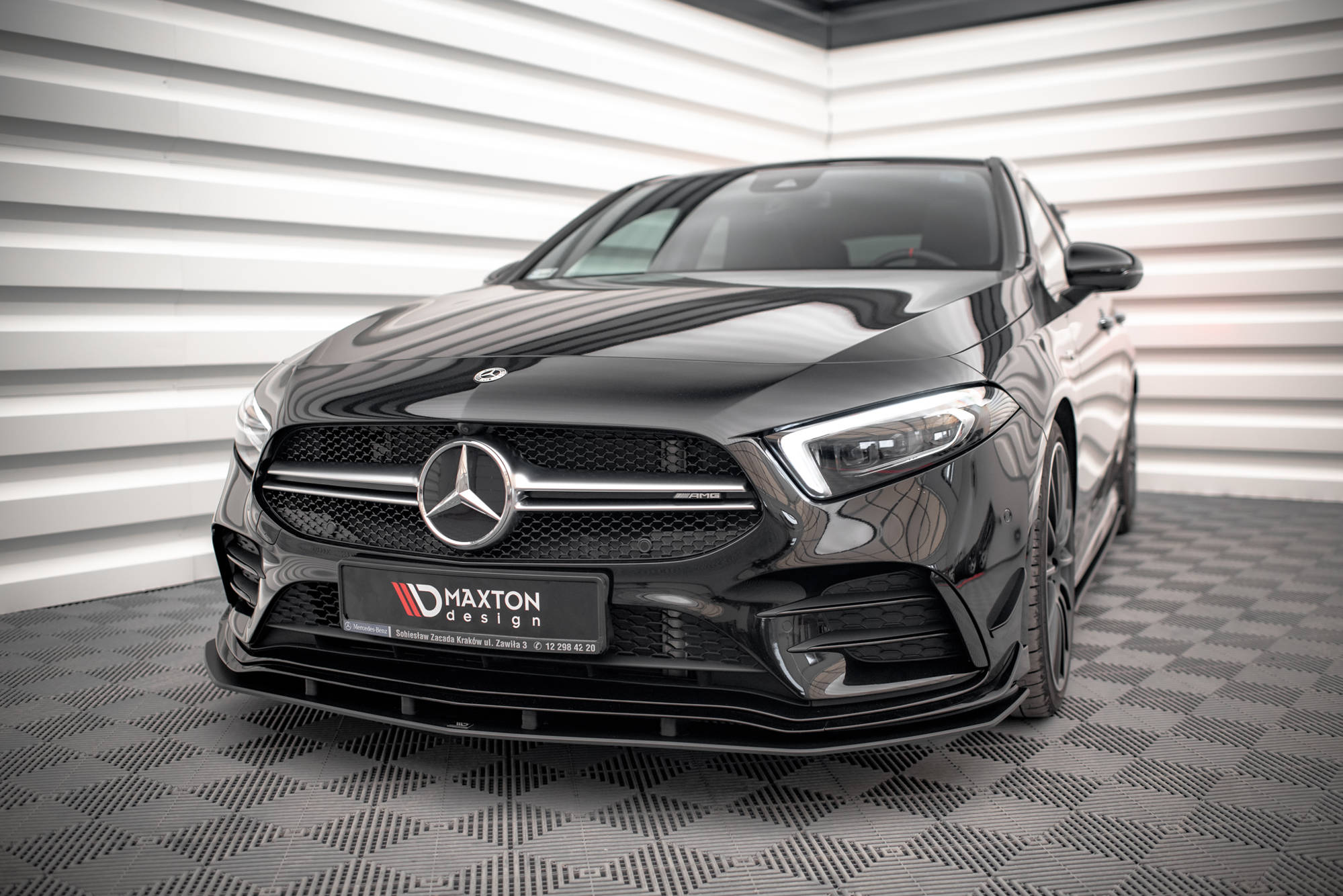 Street Pro Frontlippe für Mercedes A35 AMG / AMG-Line Aero Pack W177