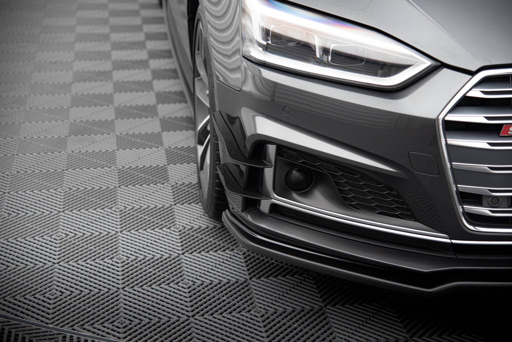 Stoßstangen Flaps Wings vorne Canards für Audi S5 / A5 S-Line Coupe / Sportback F5