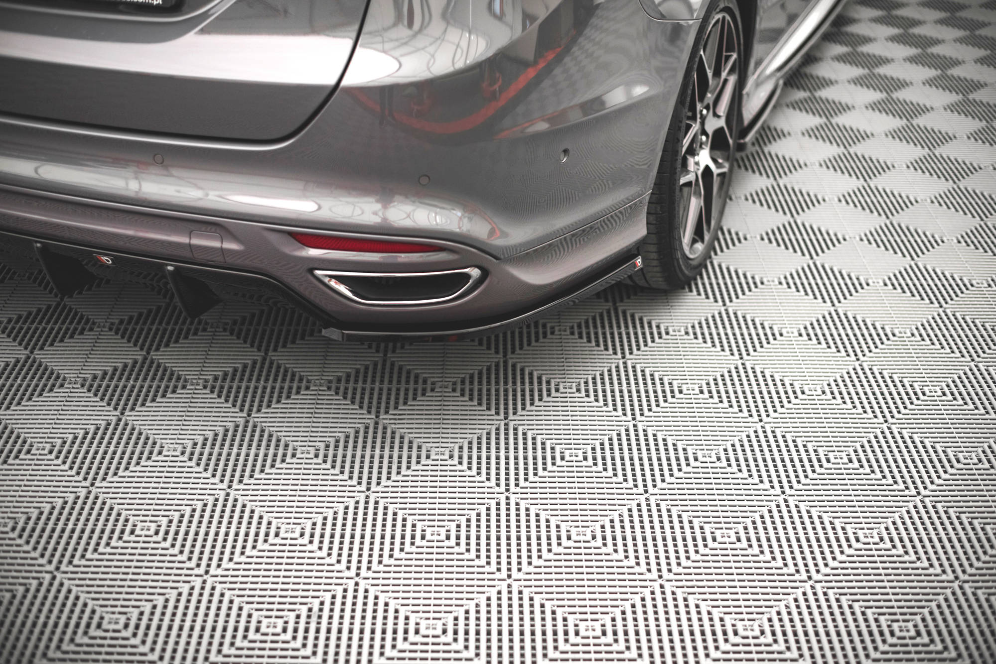 Heck Ansatz Flaps Diffusor V2 für Ford Mondeo ST-Line Mk5 Facelift
