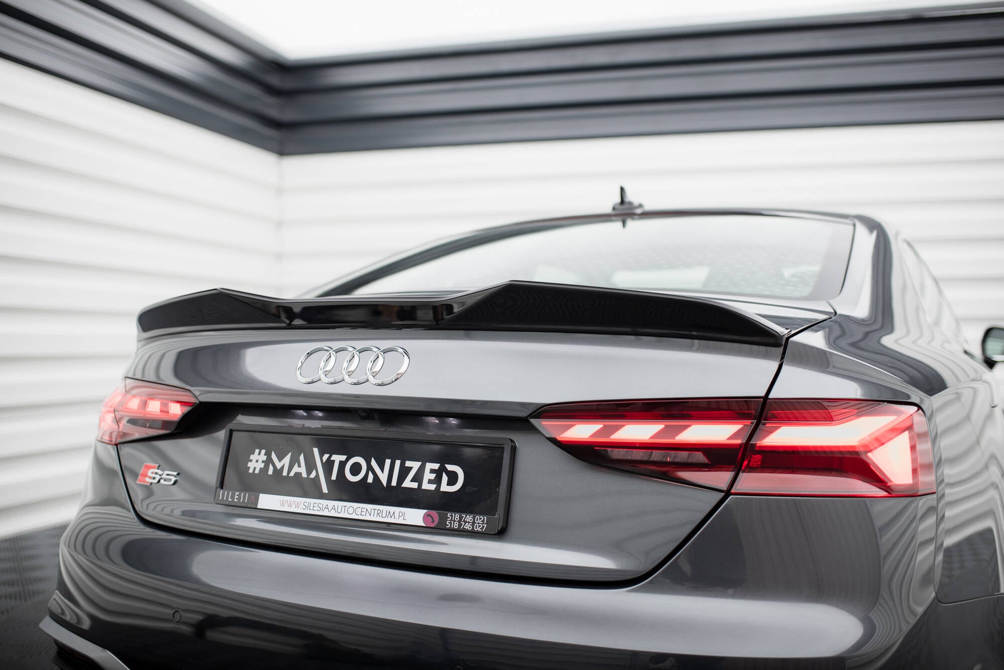 Spoiler CAP 3D für Audi S5 Coupe / A5 S-Line Coupe F5 Facelift