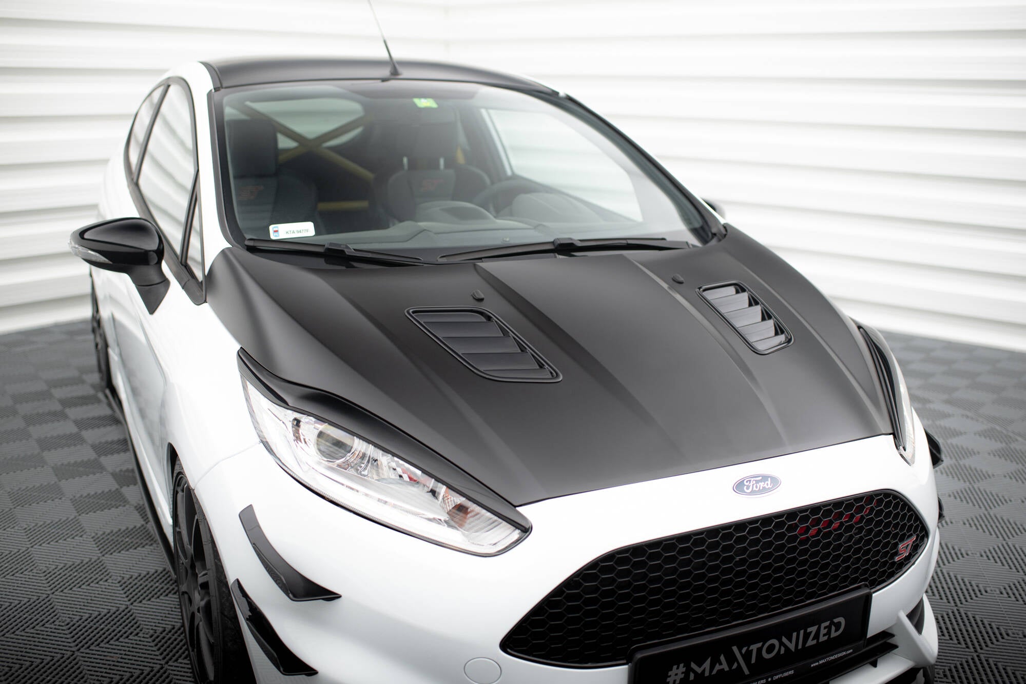 Motorhauben Luftschlitze für Ford Fiesta ST Mk7 Facelift