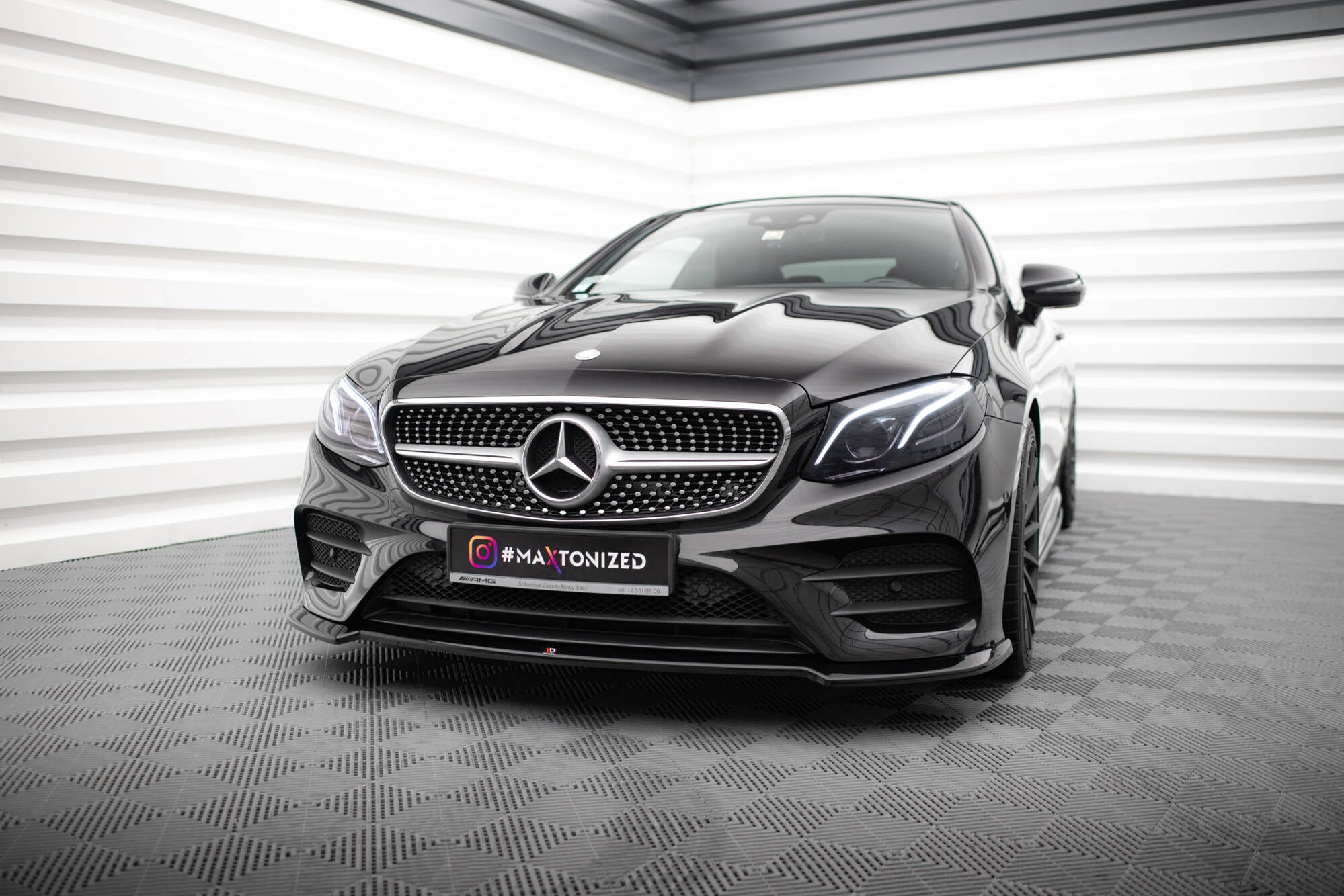 Frontlippe V2 für Mercedes-Benz E-Klasse W213 Coupe (C238) / Cabriolet (A238) AMG-Line / 53 AMG