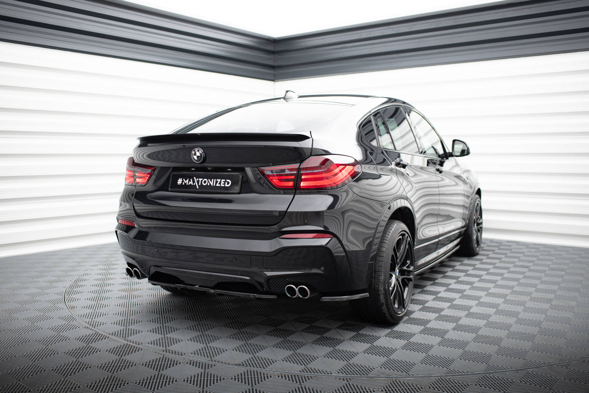Flaps Heckansatz Diffusor für BMW X4 M Paket