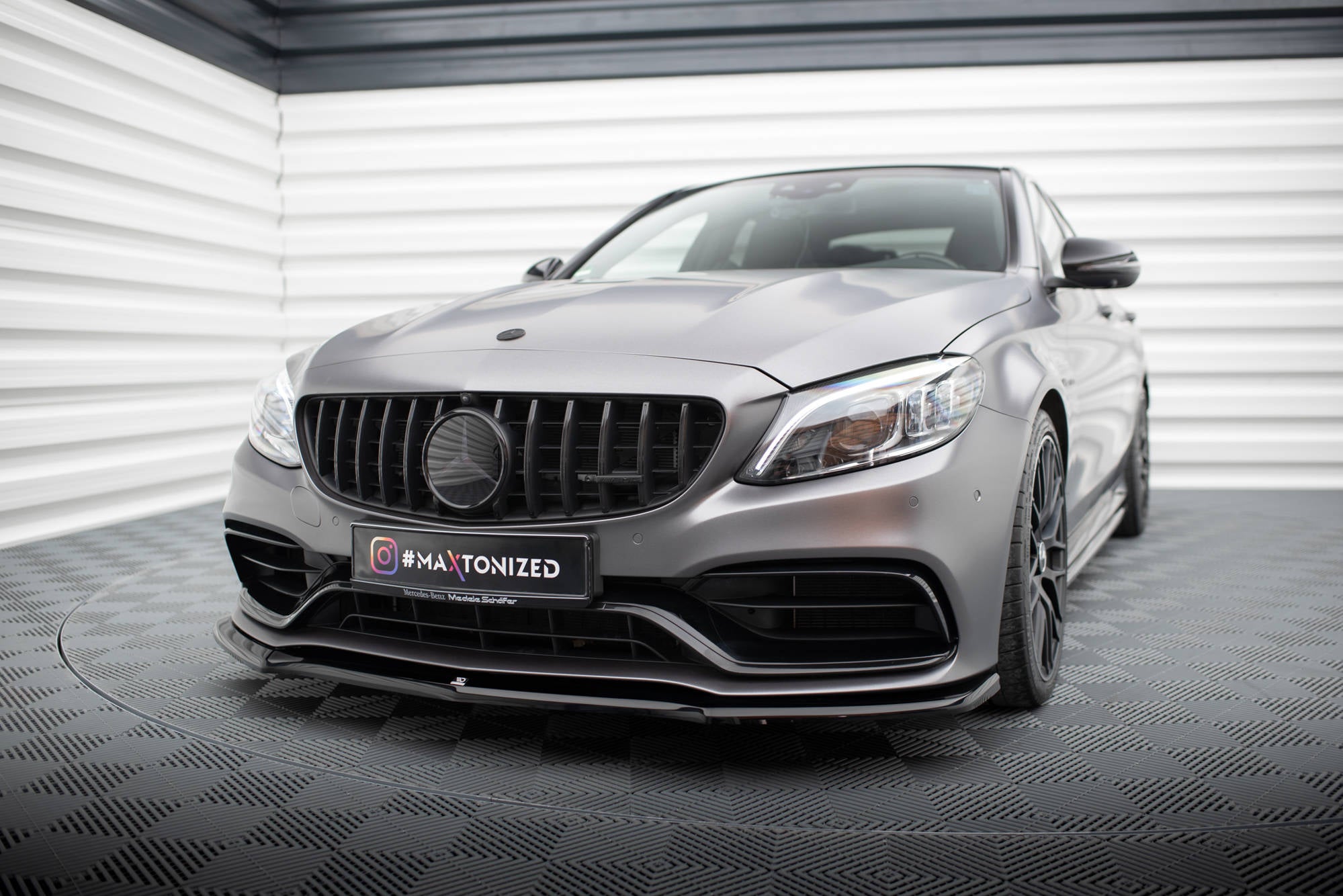 Frontlippe V1 für Mercedes-AMG C63 Limousine / Kombi W205 Facelift