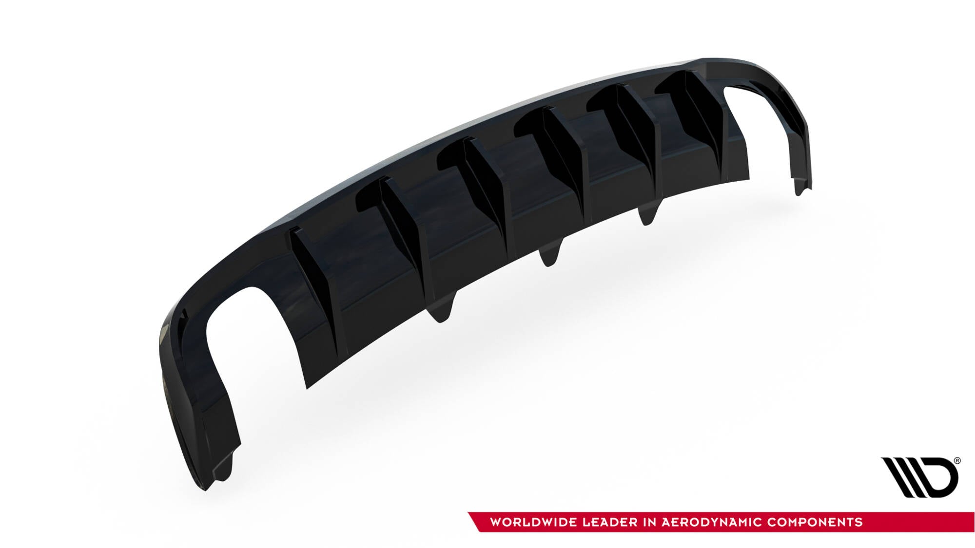 Diffusor Heck Ansatz für Audi A4 B8 Facelift (Einzelauspuff li. re.)