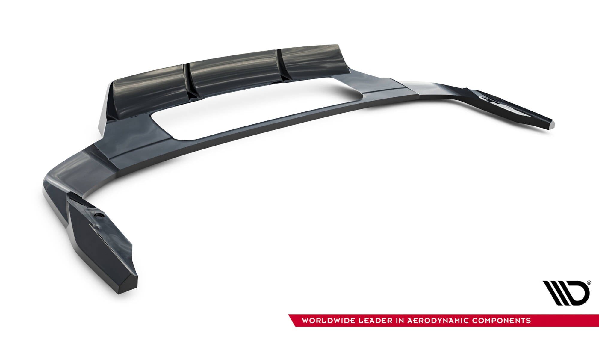 Mittlerer Cup Diffusor DTM Look Heck Ansatz für Audi Q7 S-Line Mk2 Facelift 2