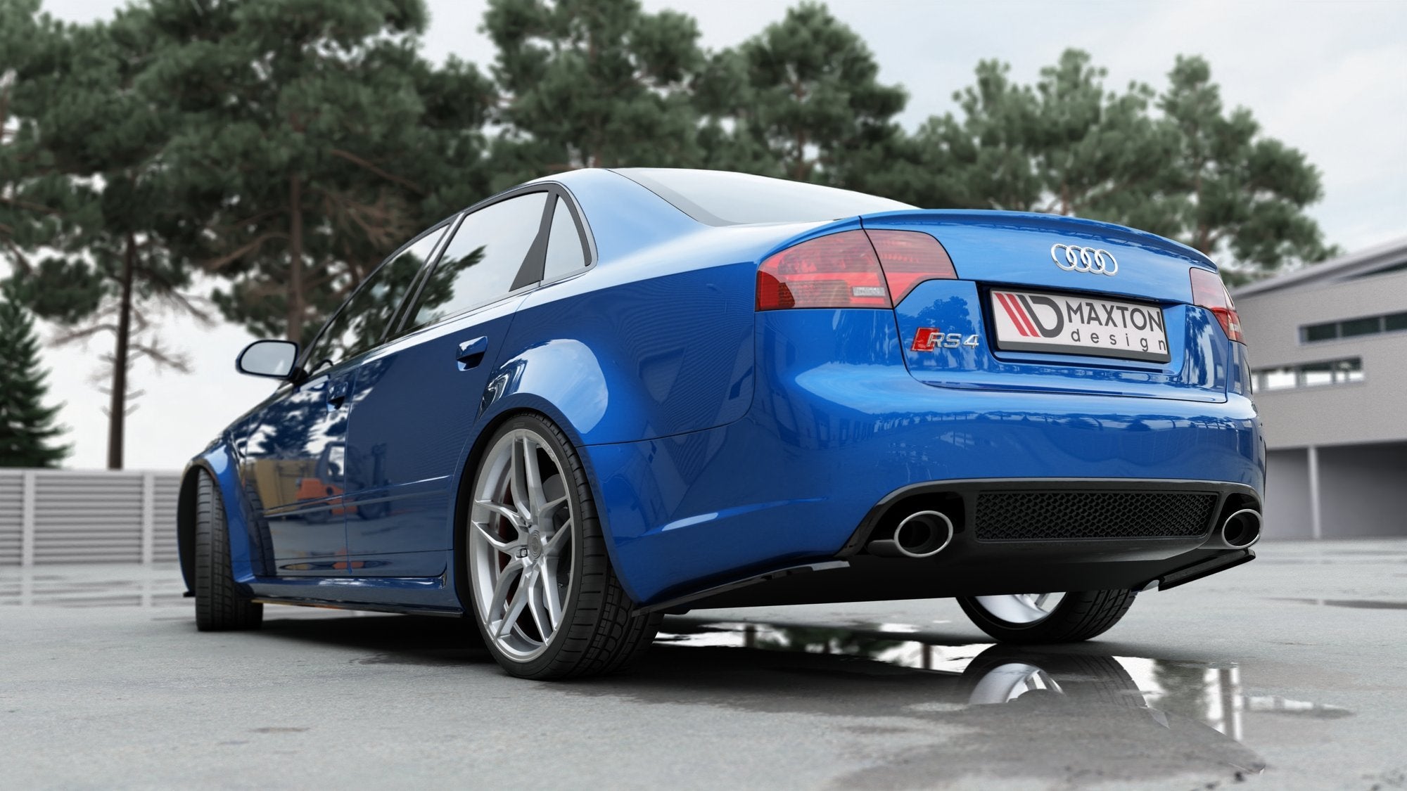 Flaps V1 Heckansatz Flaps Heckansatz für Audi RS4 Limousine B7