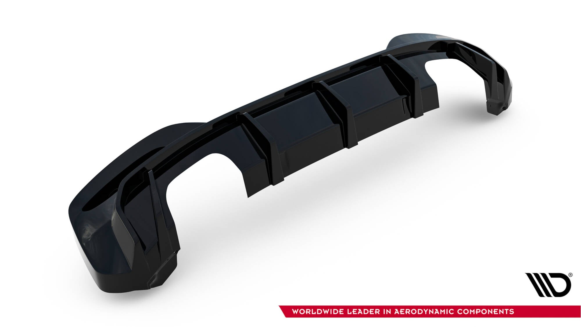 Diffusor V3 Heck Ansatz für BMW 1er M - Paket / M140i F20 Facelift (Doppelauspuff li. re.)
