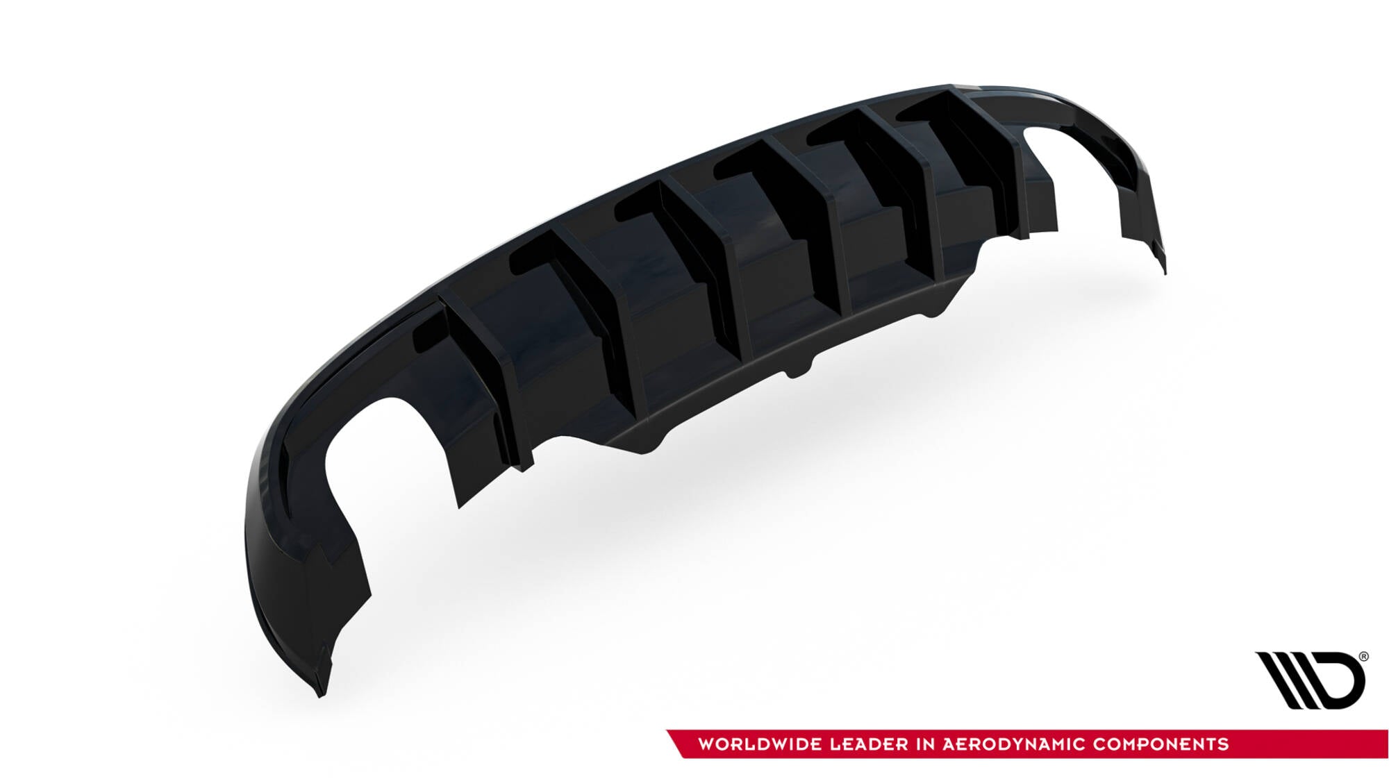 Diffusor Heck Ansatz für Audi A5 Coupe / Cabrio S-Line 8T (Einzelauspuff li. re.)