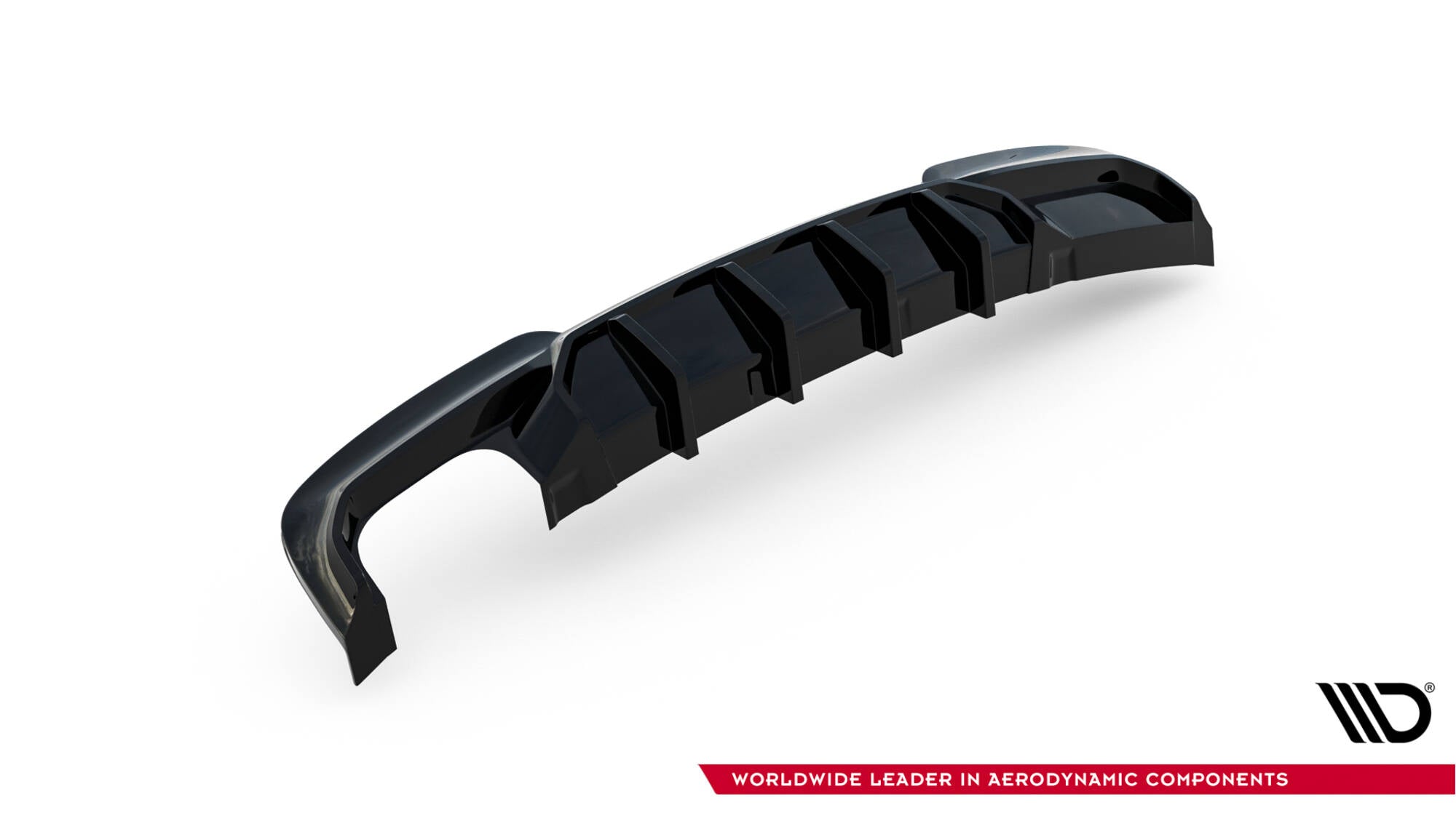 Diffusor V2 Heck Ansatz für BMW 5er M - Paket F10 / F11 (Doppelauspuff li.)
