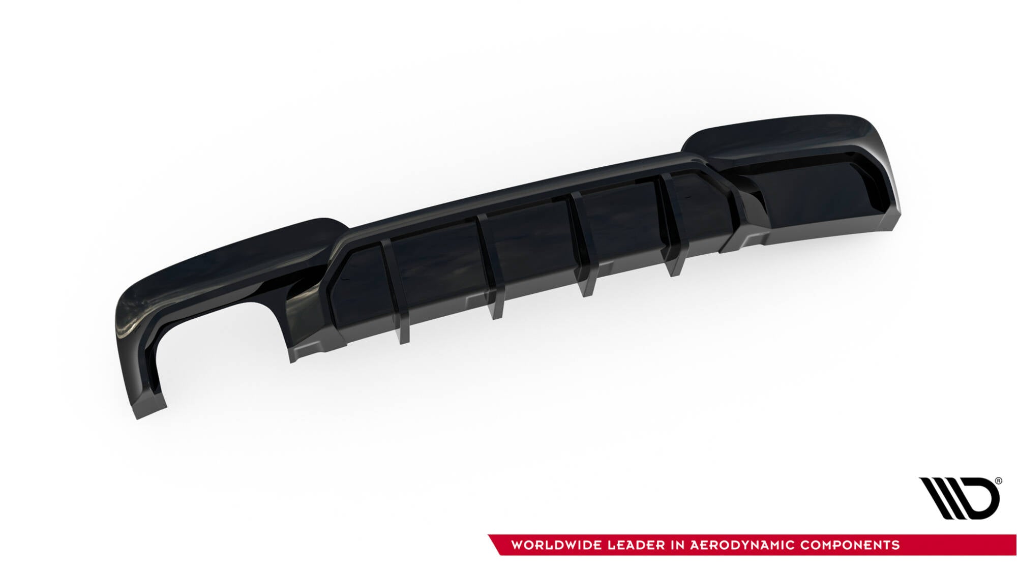 Diffusor V2 Heck Ansatz für BMW 5er M - Paket F10 / F11 (Doppelauspuff li.)