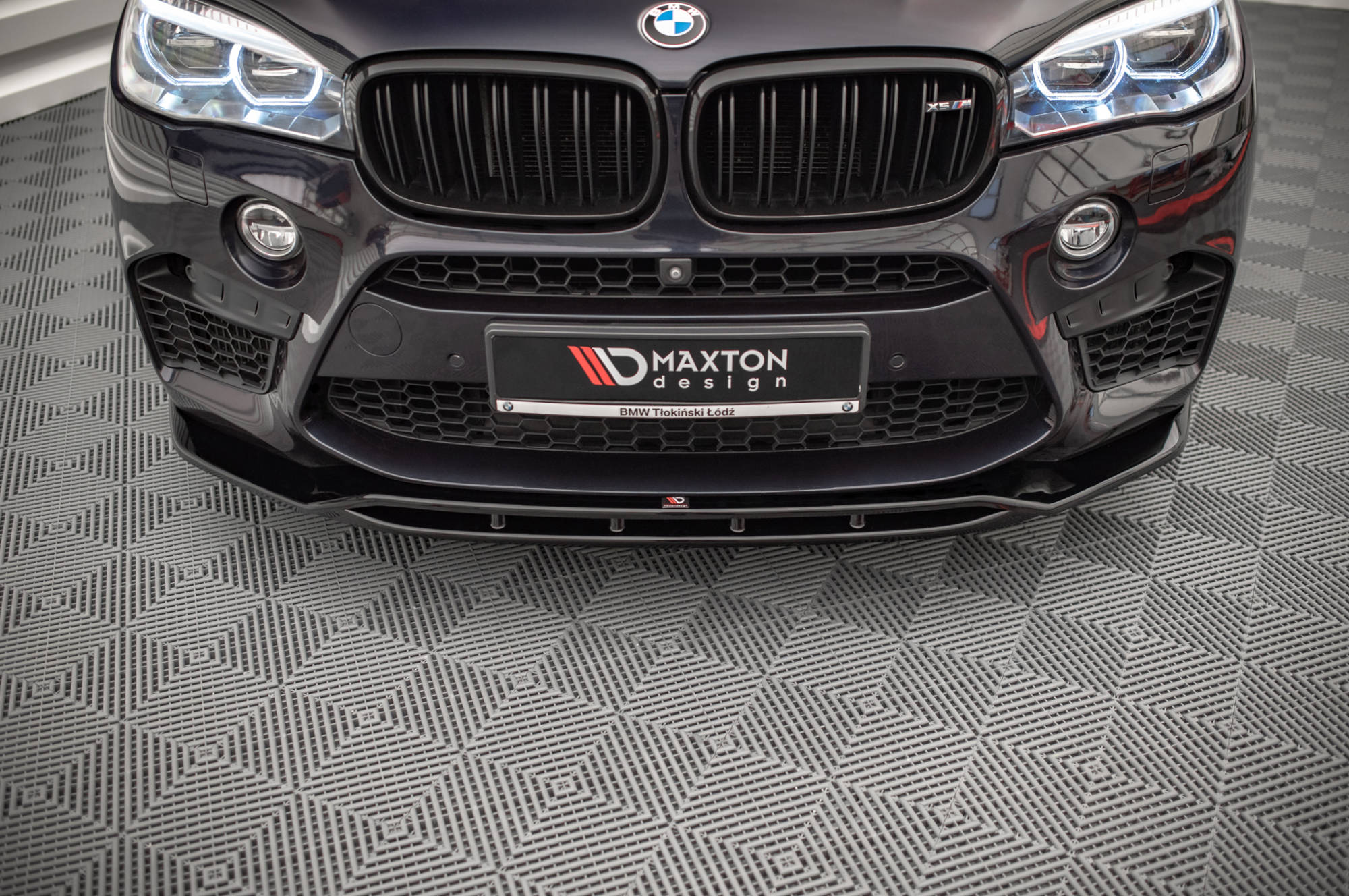 Front Ansatz V.2 für BMW X5 M F15 schwarz Hochglanz