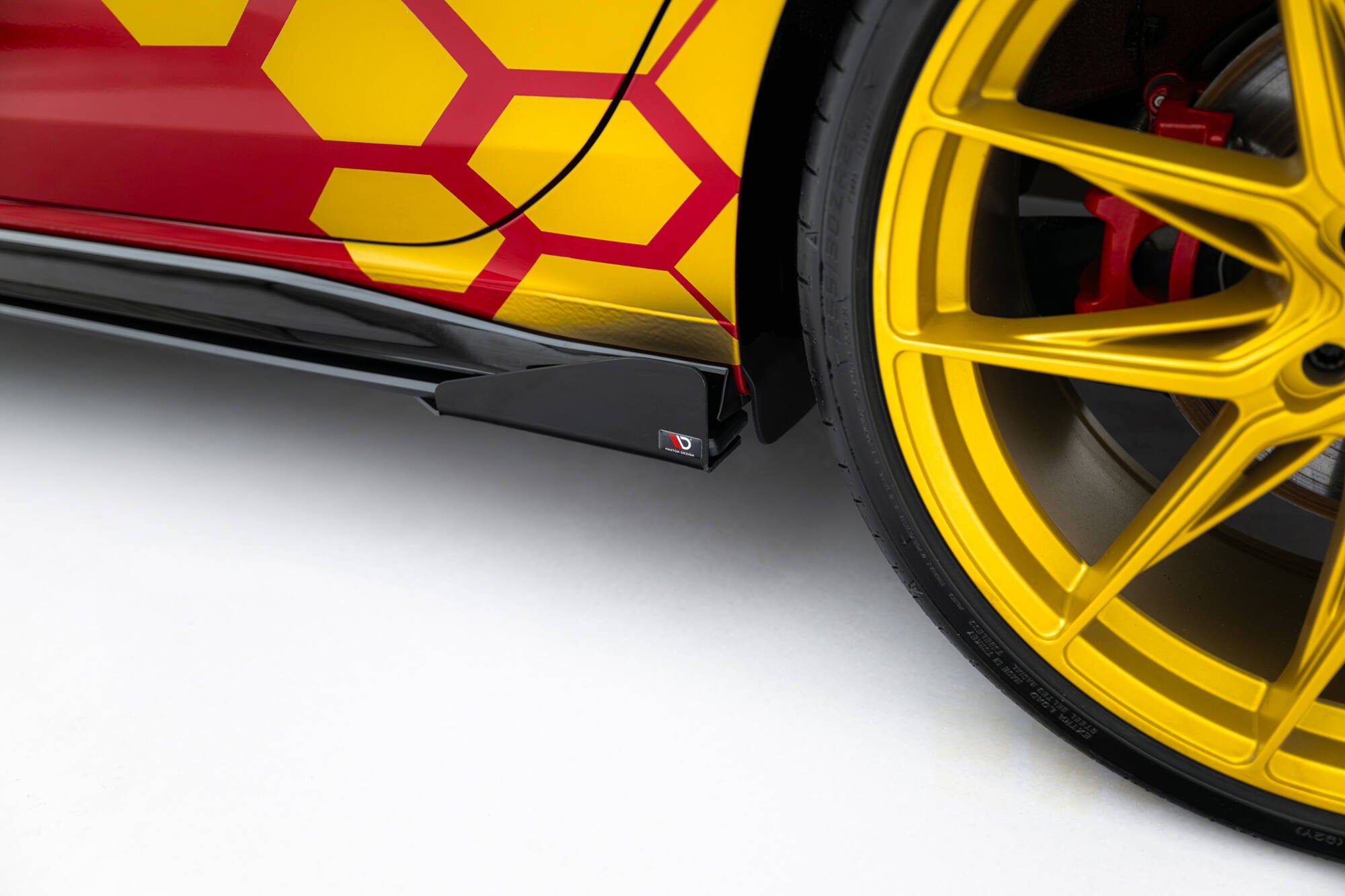 Street Pro Seitenschweller Ansatz + Flaps für VW Golf GTI Clubsport Mk8 Facelift