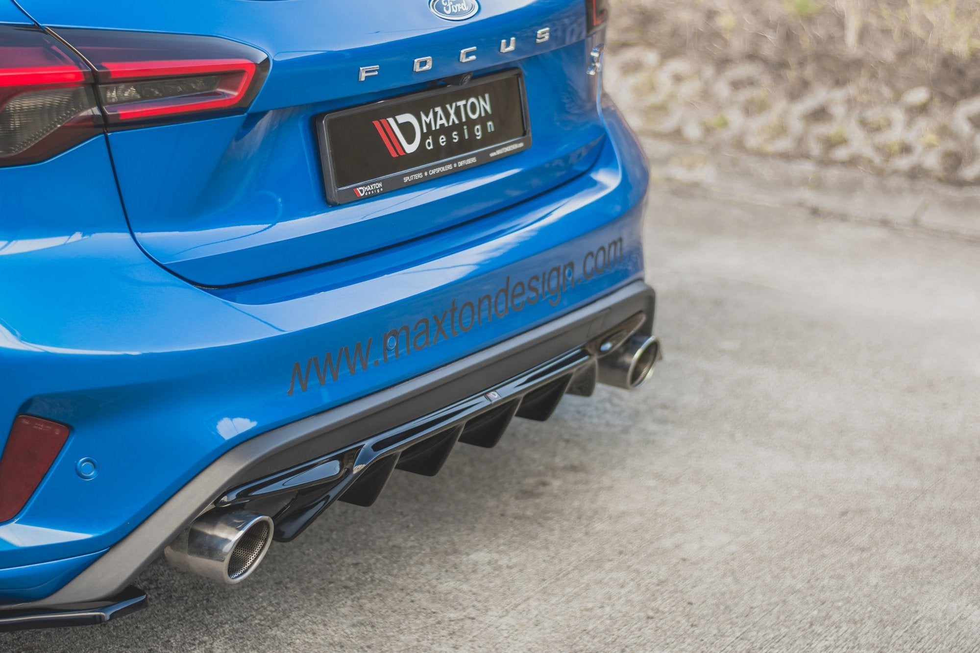 Diffusor V2 Heck Ansatz für Ford Focus Hatchback ST Mk4