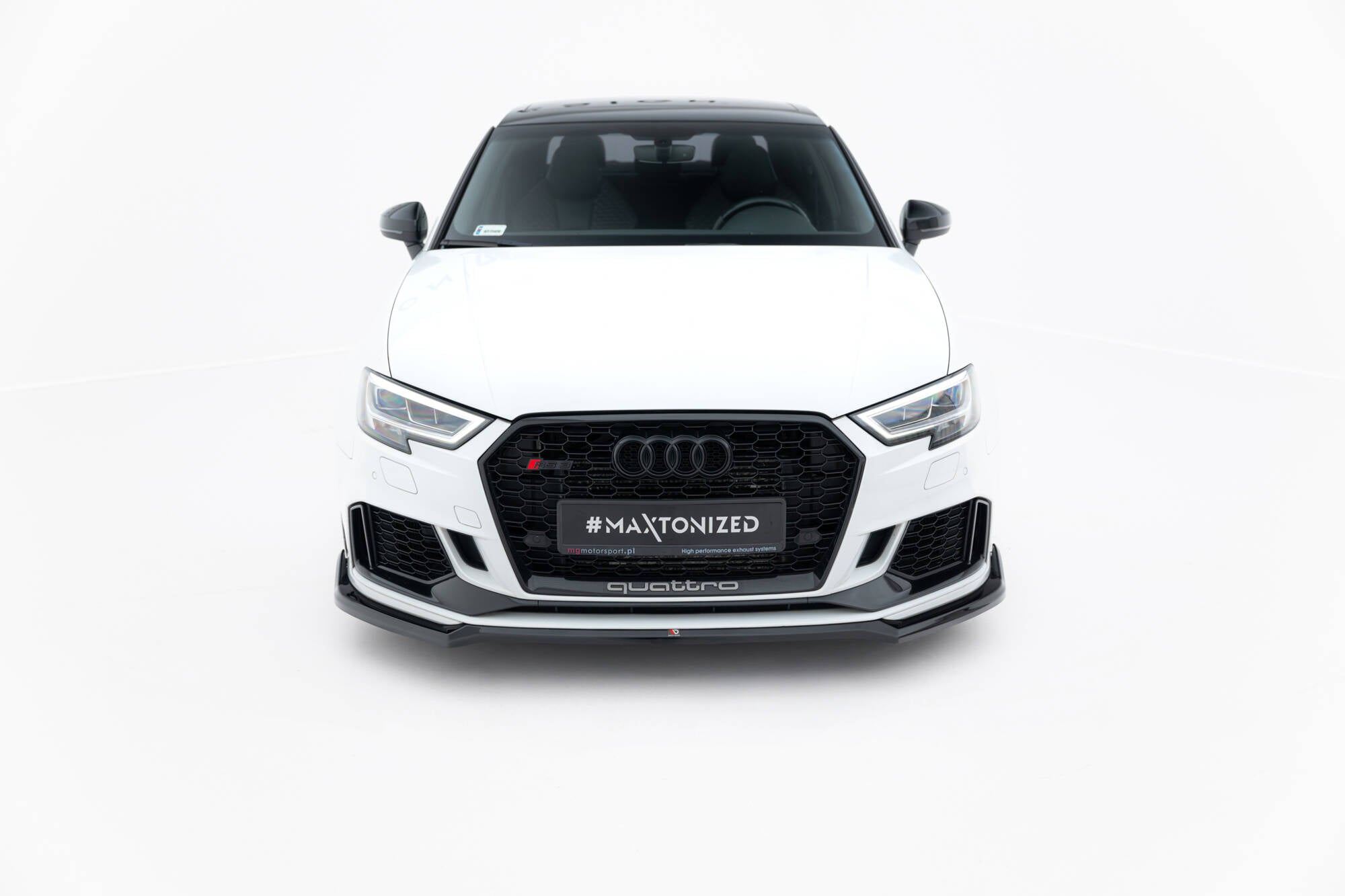 Frontlippe V4 für Audi RS3 Limousine 8V Facelift
