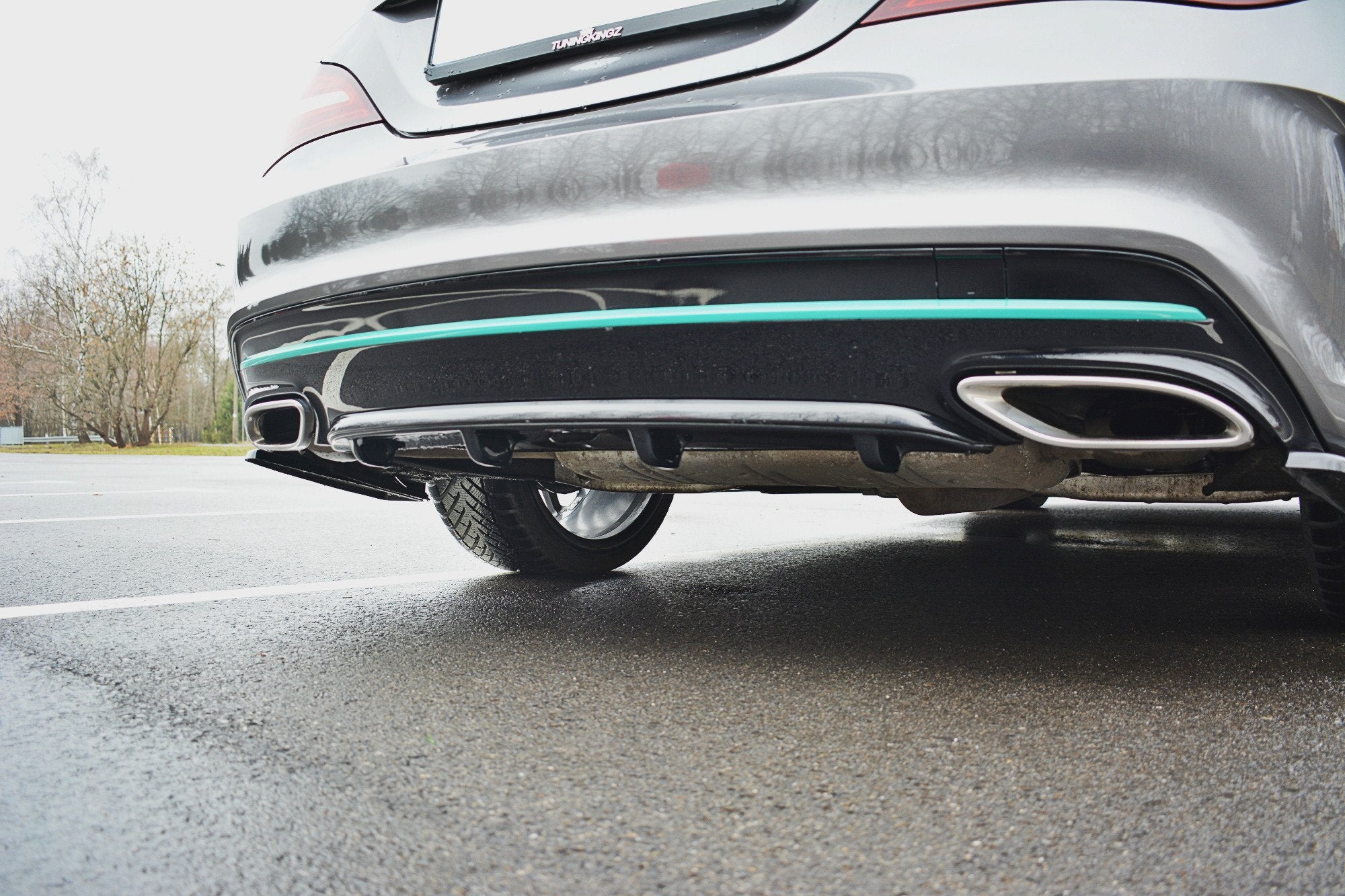 Diffusor Heck Ansatz für Mercedes CLA C117 AMG-LINE FACELIFT
