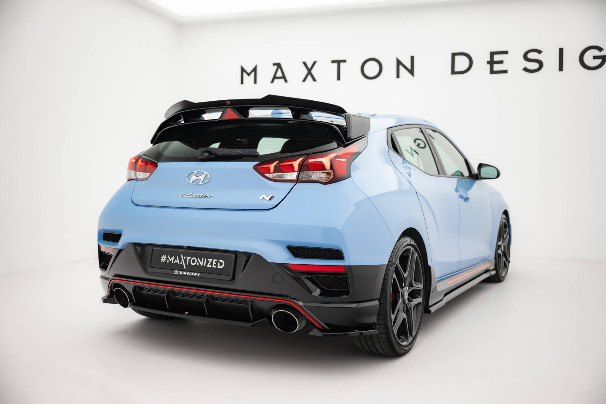 Mittlerer Diffusor Heck Ansatz für Hyundai Veloster N Mk2