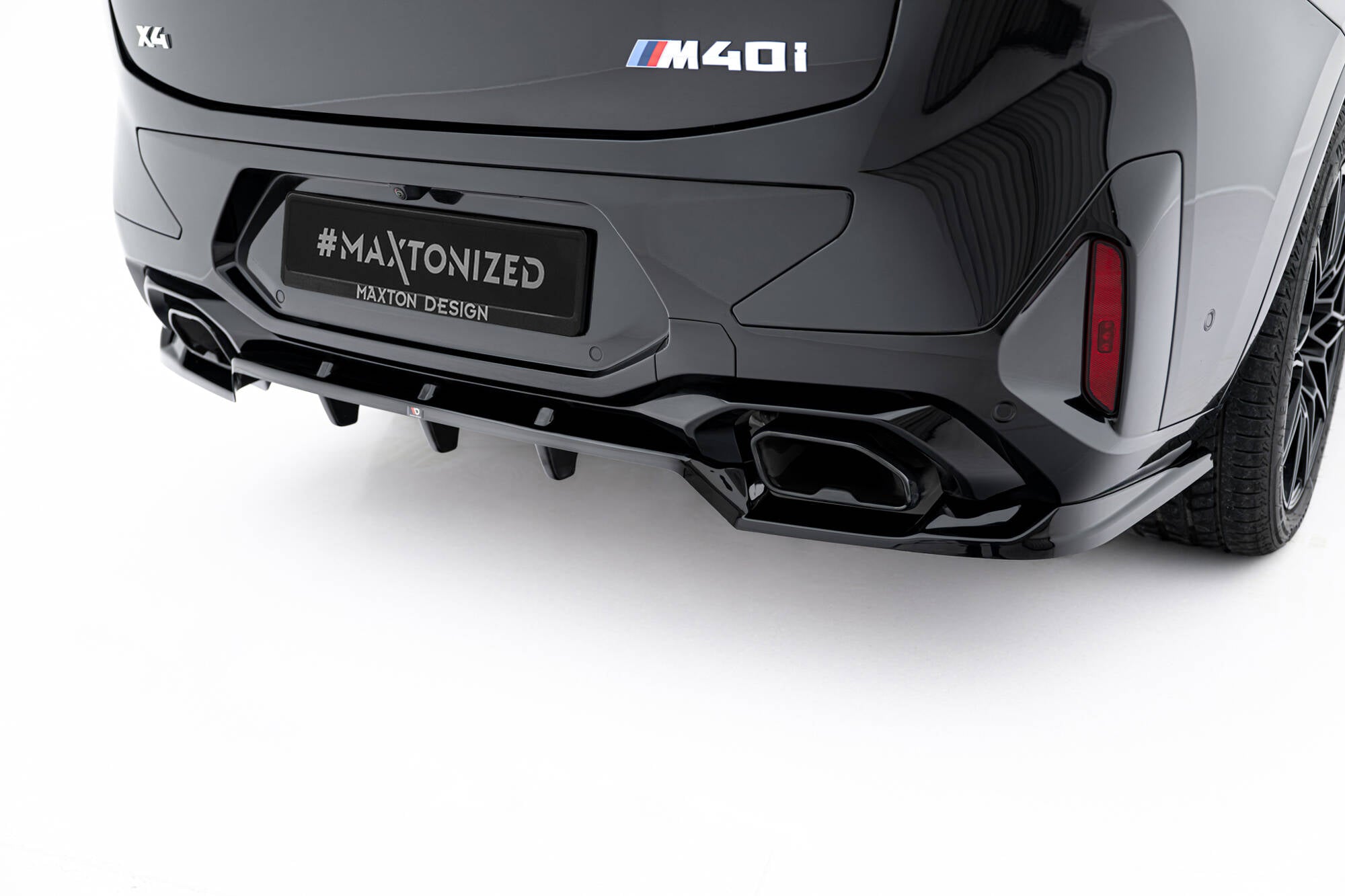 Mittlerer Cup Diffusor V2 DTM Look Heck Ansatz für BMW X4 M - Paket G02 Facelift
