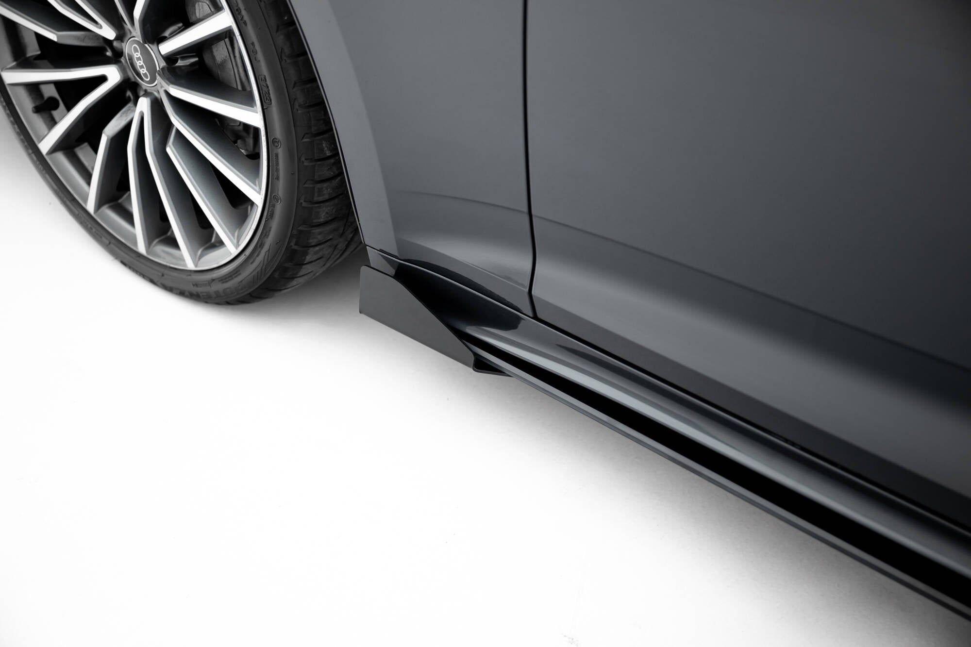 Street Pro Seitenschweller Ansatz für + Flaps Audi A5 Sportback F5 Facelift