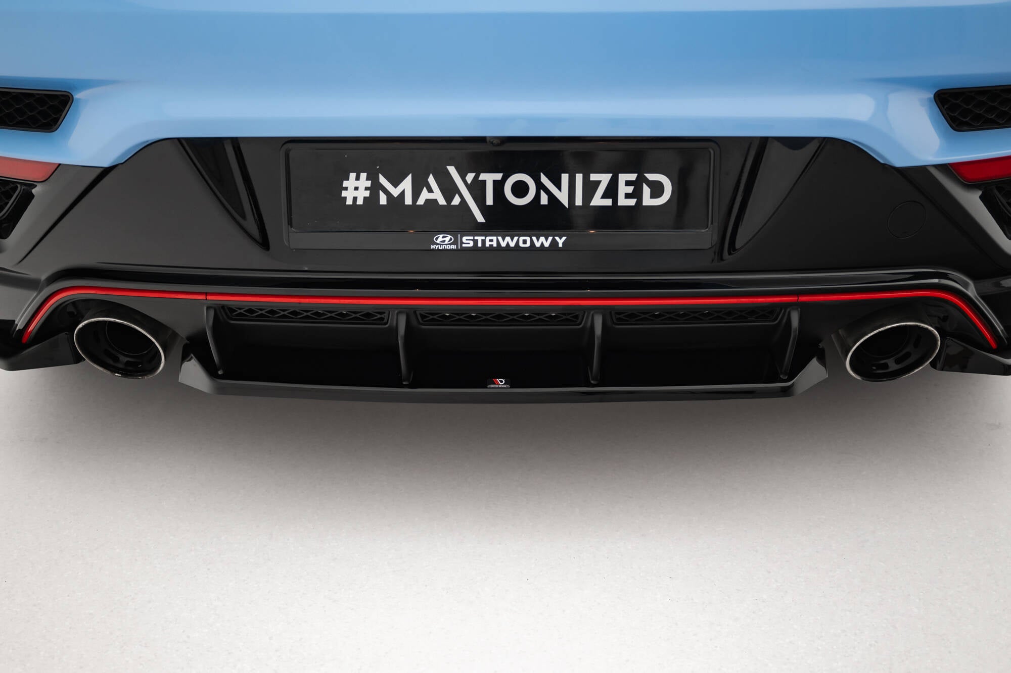 Mittlerer Diffusor Heck Ansatz für Hyundai Veloster N Mk2