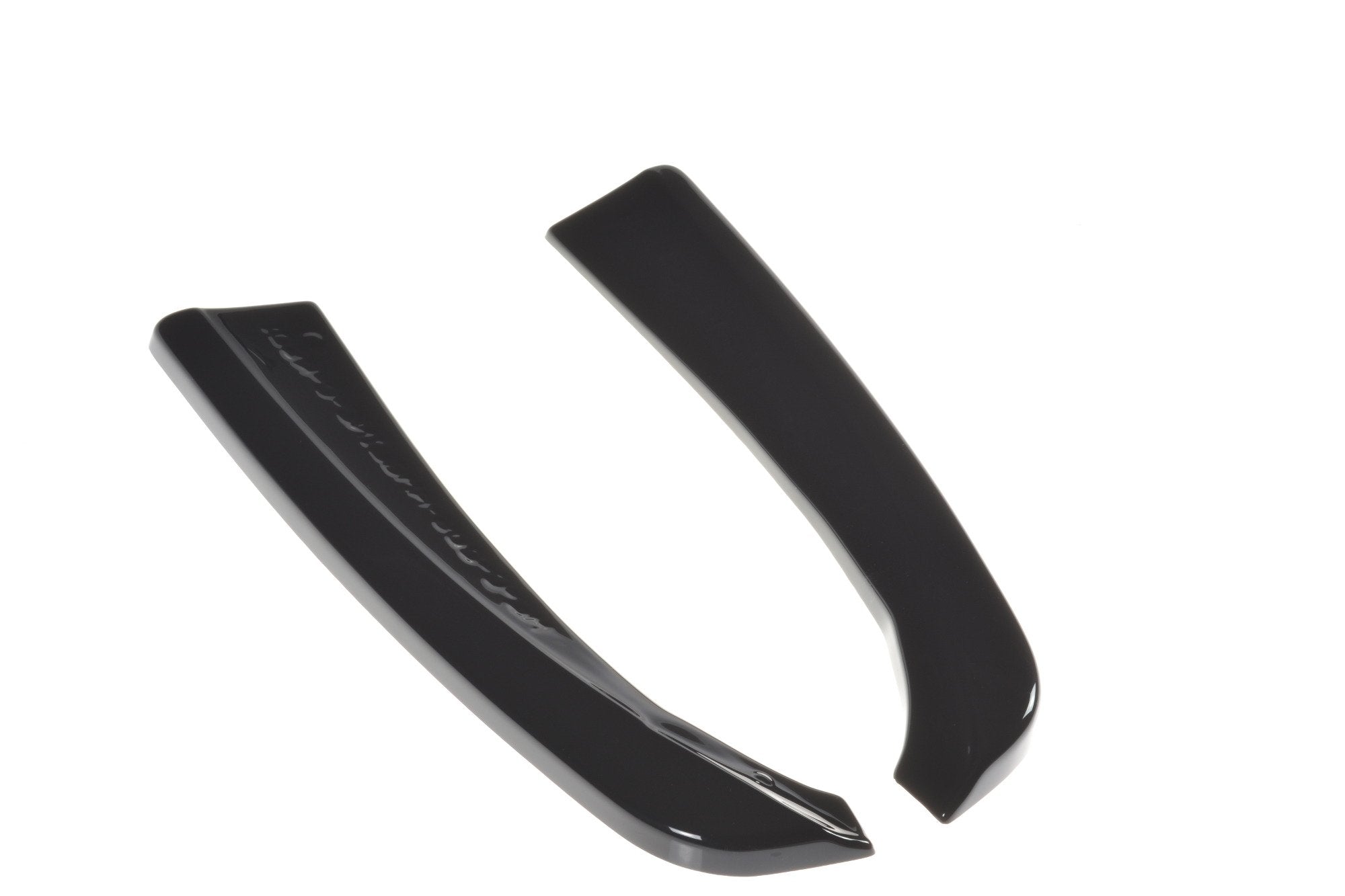 Heck Ansatz Flaps Diffusor für MERCEDES- BENZ C-KLASSE W205 COUPE AMG-LINE schwarz matt