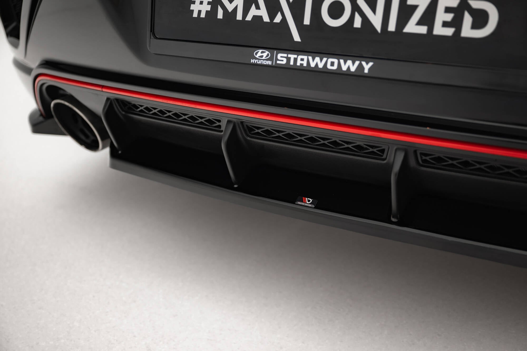 Mittlerer Diffusor Heck Ansatz für Hyundai Veloster N Mk2