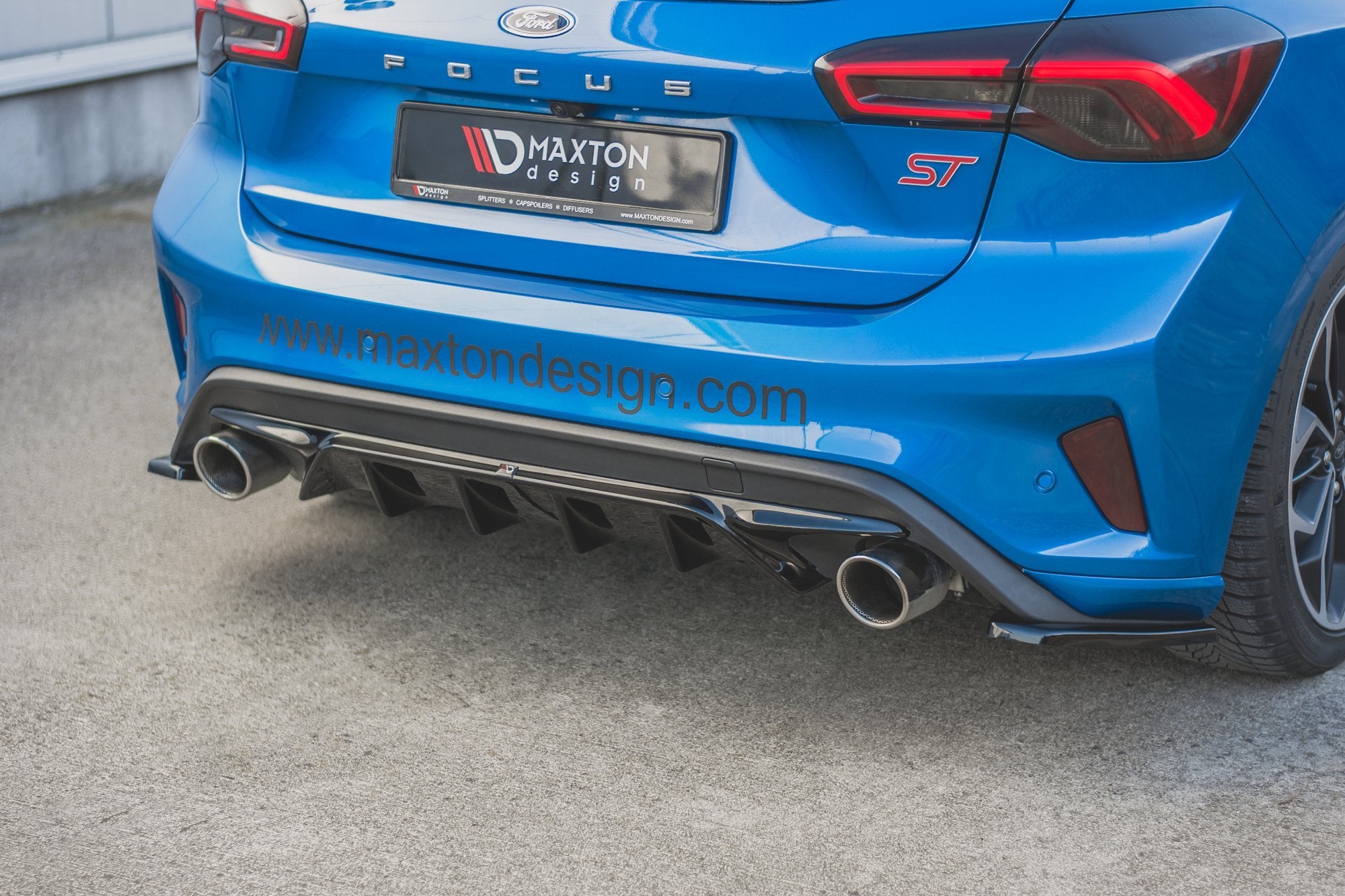 Diffusor V2 Heck Ansatz für Ford Focus Hatchback ST Mk4