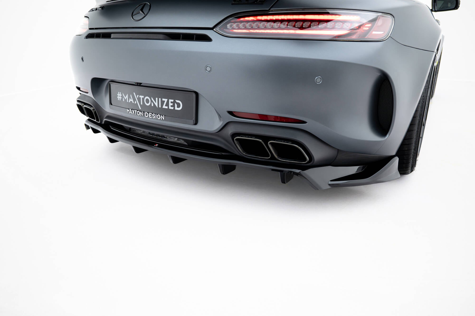 Mittlerer Cup Diffusor DTM Look Heck Ansatz für Mercedes-AMG GT C C190 Facelift