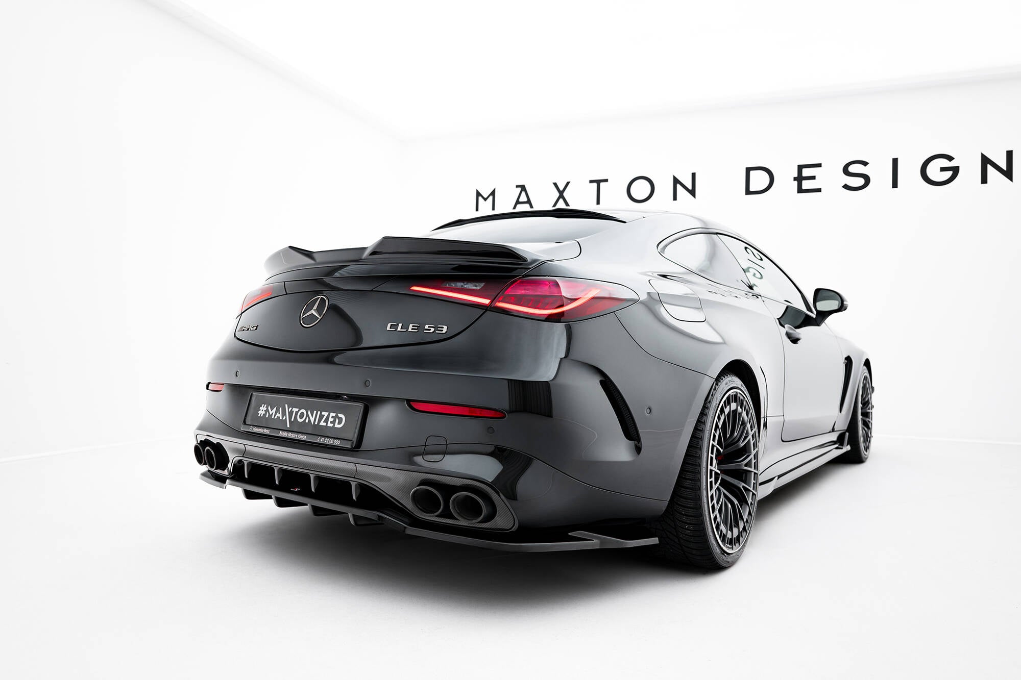 Mittlerer Cup Diffusor DTM Look Heck Ansatz für Mercedes-AMG CLE 53 C236