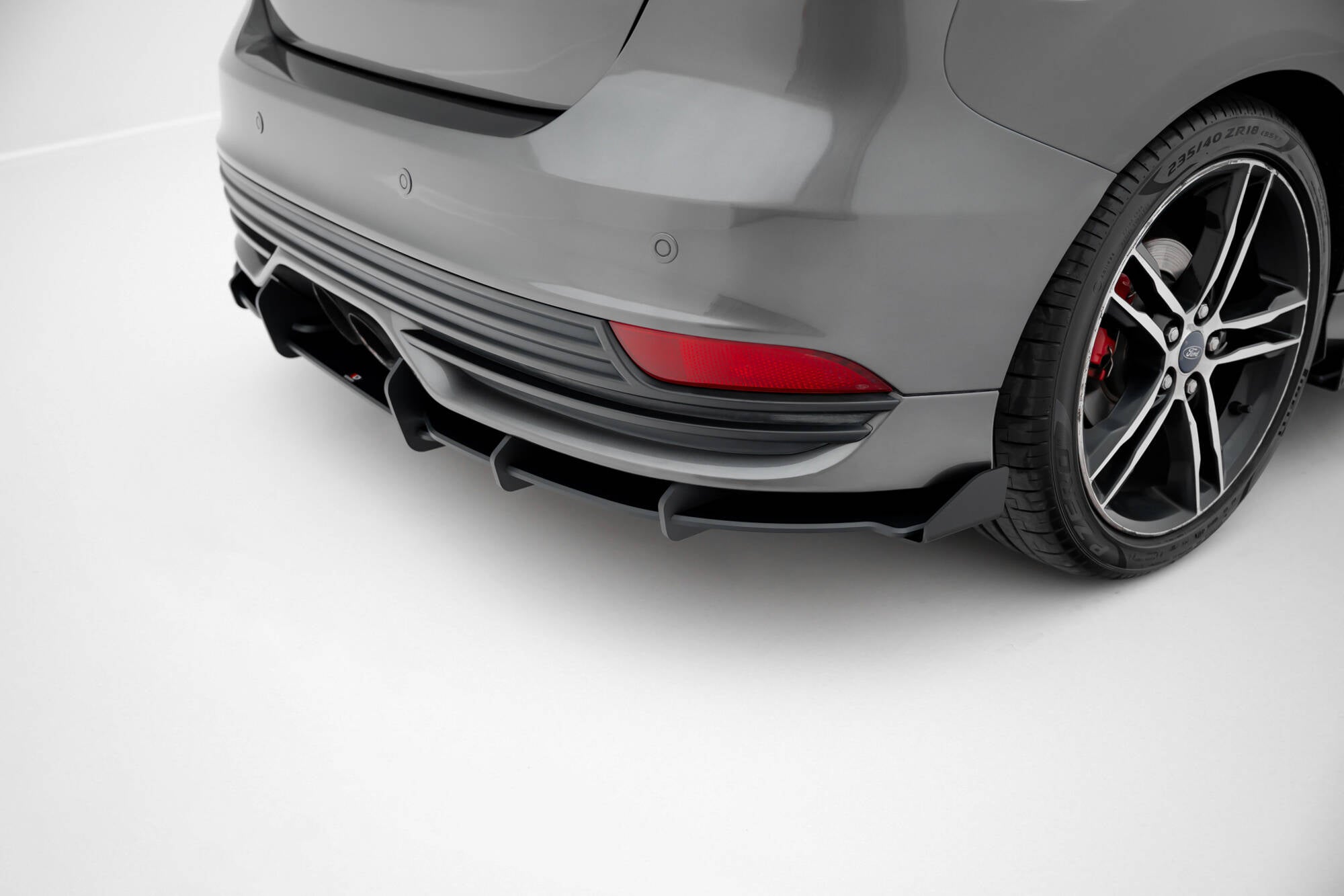 Street Pro Diffusor + Flaps für Ford Focus ST Mk3 Facelift