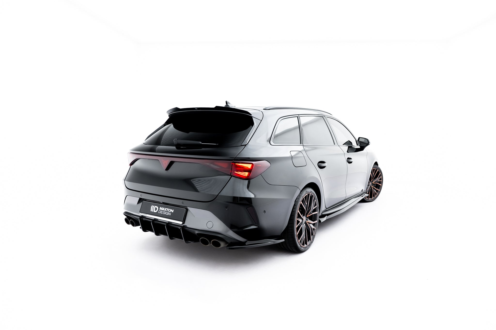 Heck Ansatz Flaps Diffusor V4 für Cupra Leon ST Mk1 Facelift