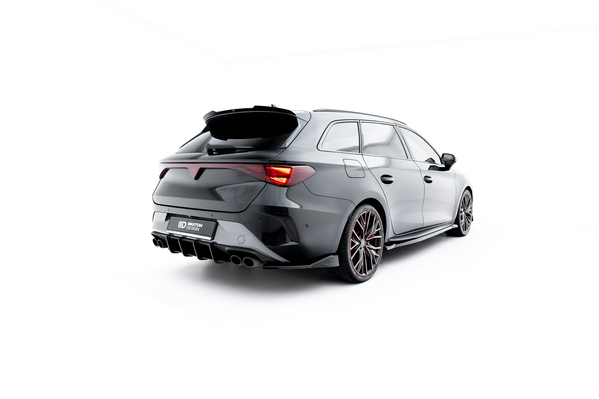 Heck Ansatz Flaps Diffusor V3 für Cupra Leon ST Mk1 Facelift