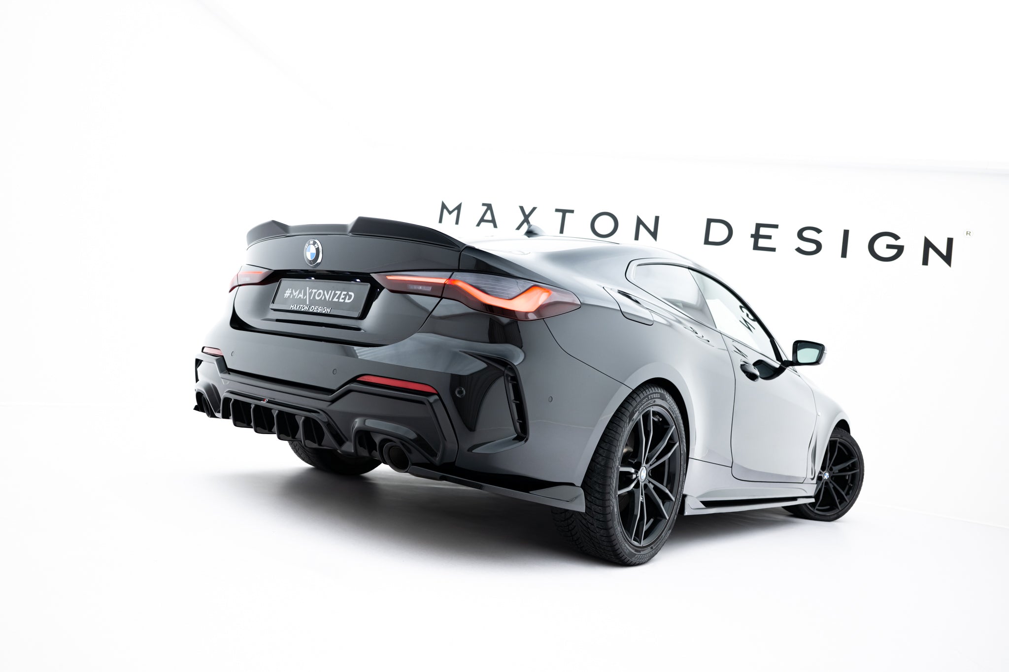 Flaps Heckansatz V8 Diffusor für BMW 4er M - Paket G22 / G23 / G22 Facelift / G23 Facelift
