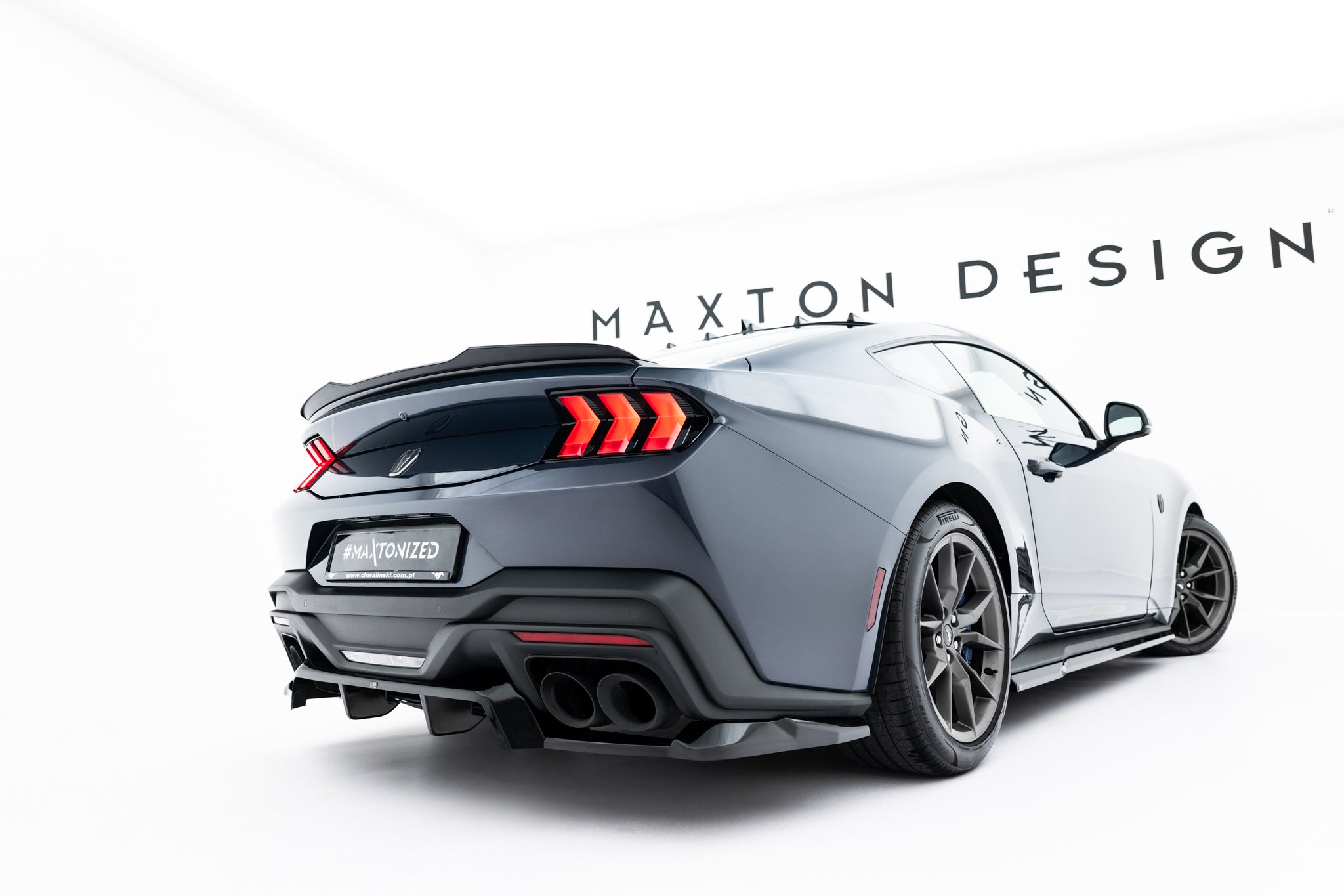Mittlerer Cup Diffusor DTM Look Heck Ansatz für Ford Mustang Dark Horse Mk7