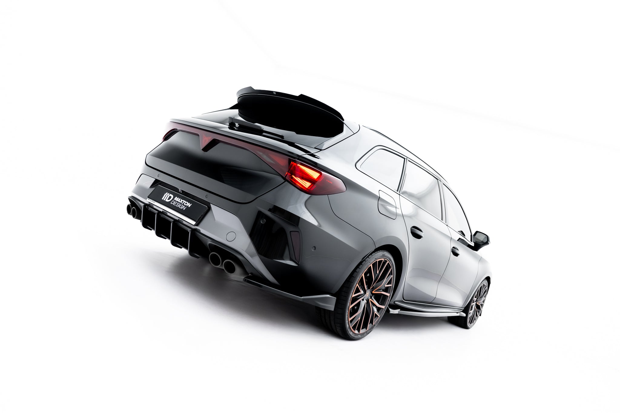 Heck Ansatz Flaps Diffusor V3 für Cupra Leon ST Mk1 Facelift