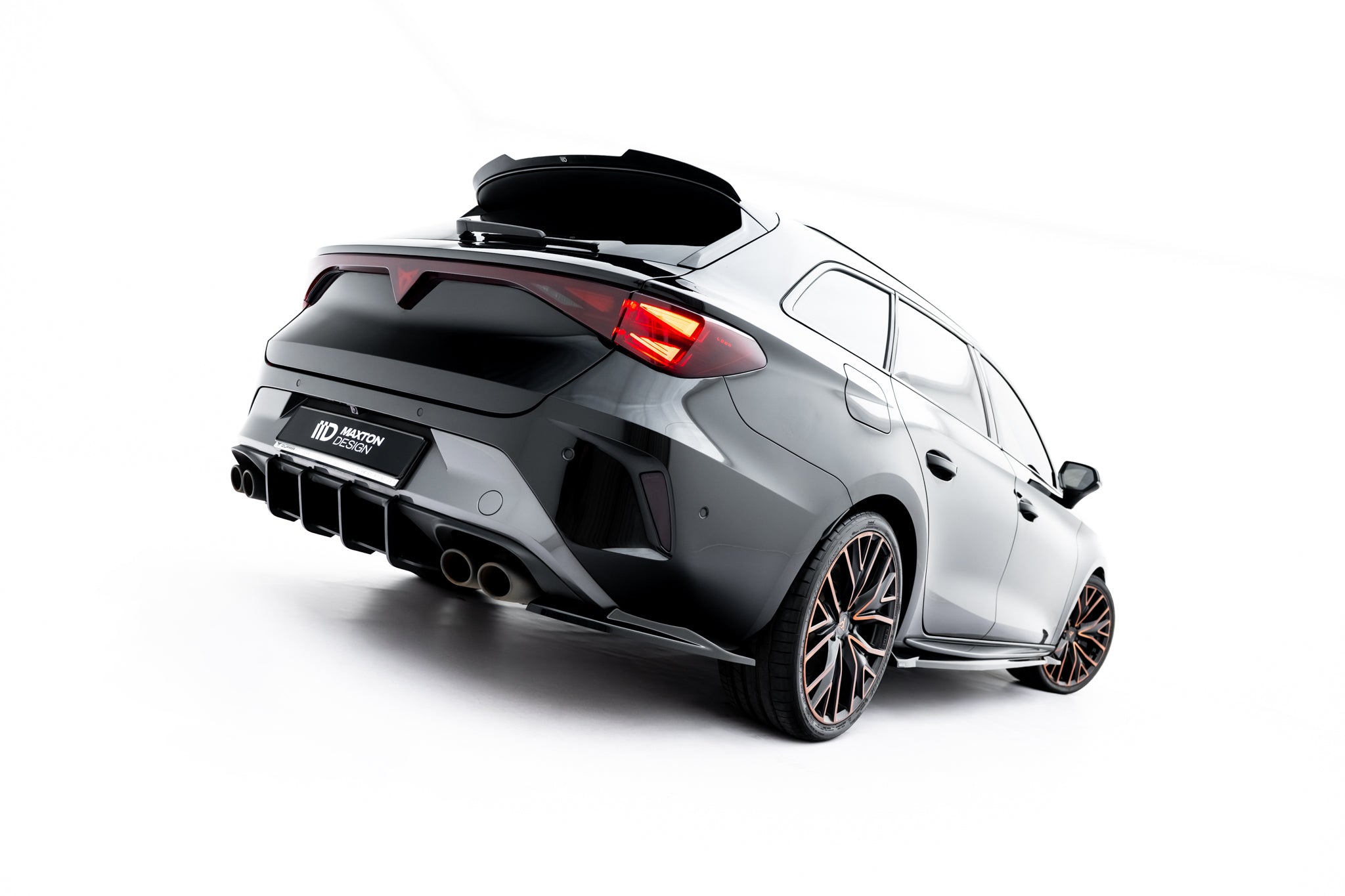 Heck Ansatz Flaps Diffusor V4 für Cupra Leon ST Mk1 Facelift