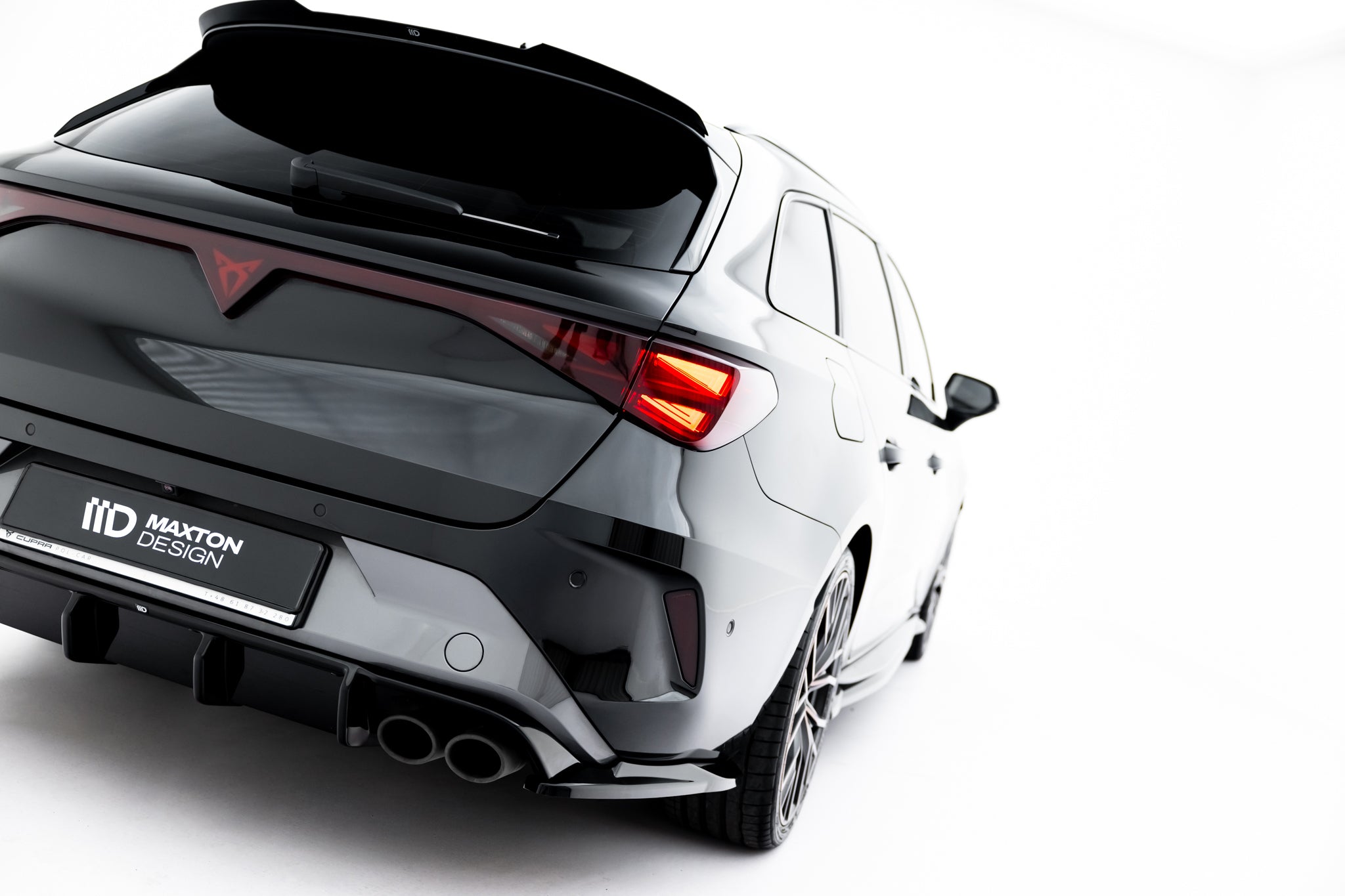 Heck Ansatz Flaps Diffusor V5 für Cupra Leon ST Mk1 Facelift