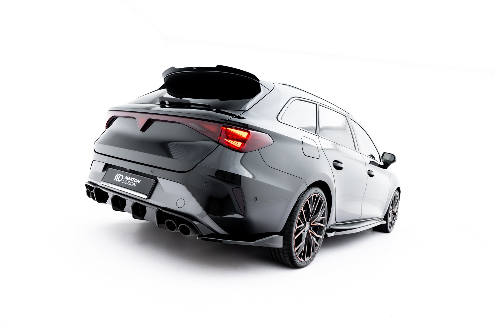 Heck Ansatz Flaps Diffusor V6 für Cupra Leon ST Mk1 Facelift
