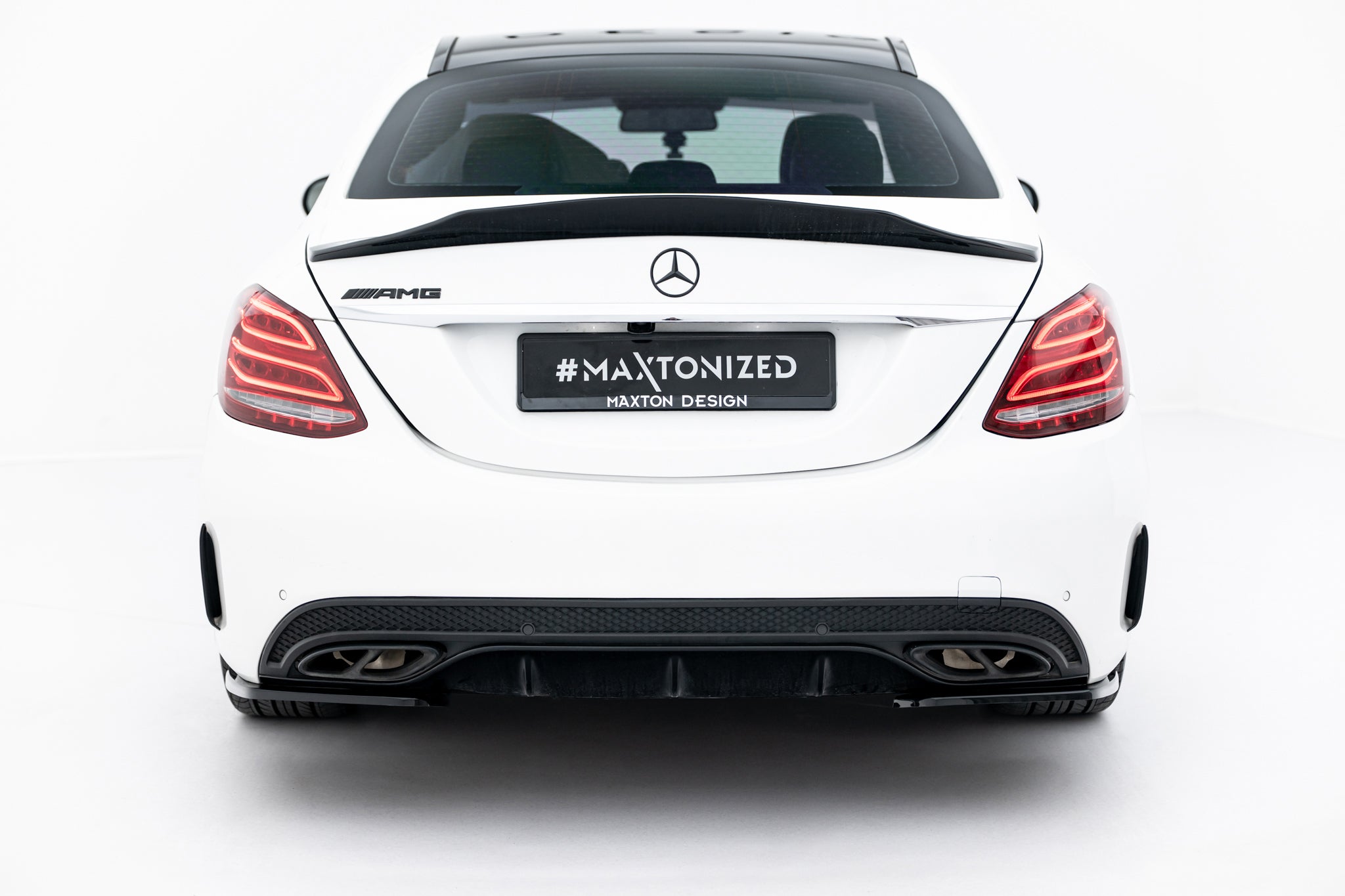 Heck Ansatz Flaps Diffusor für Mercedes-Benz C AMG-Line / C43 AMG Limousine W205