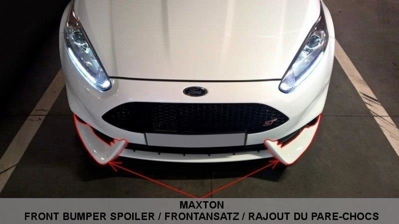 Frontlippe für Ford Fiesta ST Mk7 FL (Mit Maxton Design Stoßstange)
